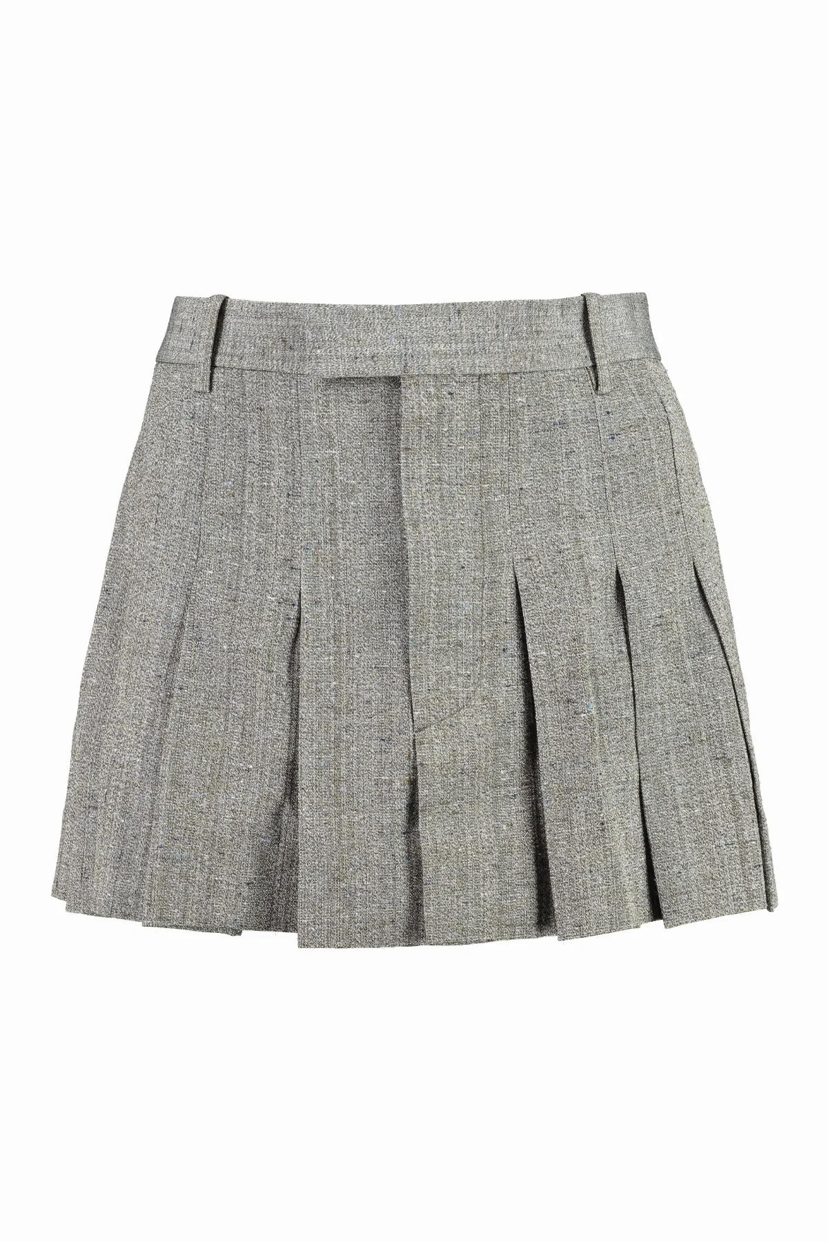 Pleated Viscose-Silk Skirt by Bottega Veneta