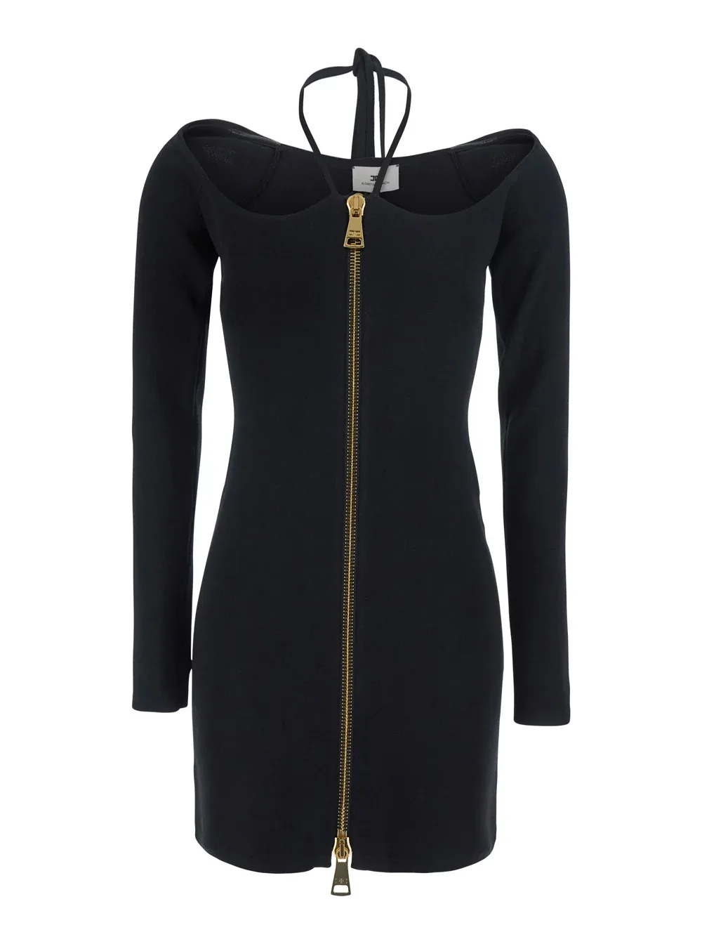 Long-Sleeve Knit Mini Dress by Elisabetta Franchi
