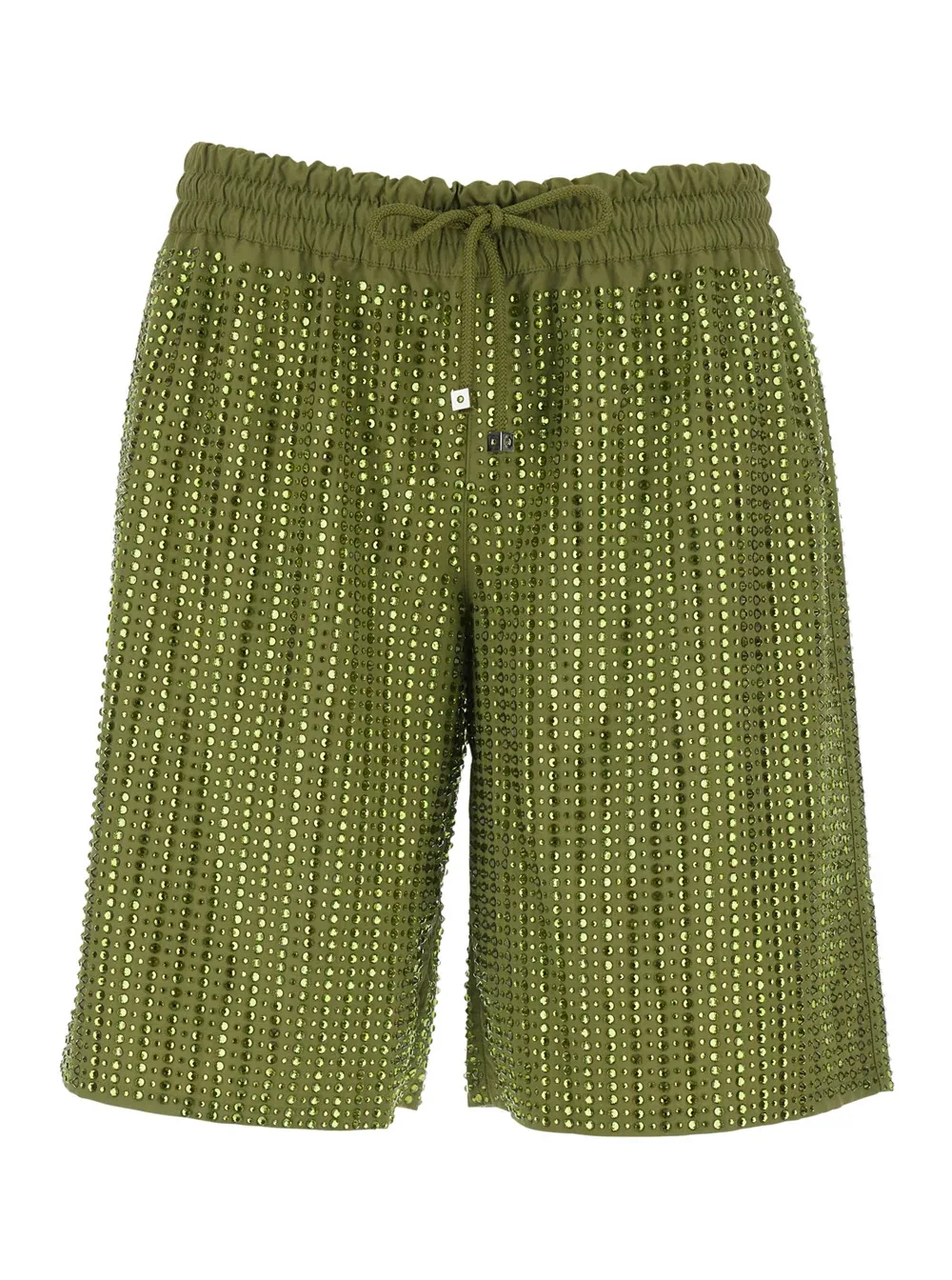 Sequin-Striped Tech Shorts by Venuja