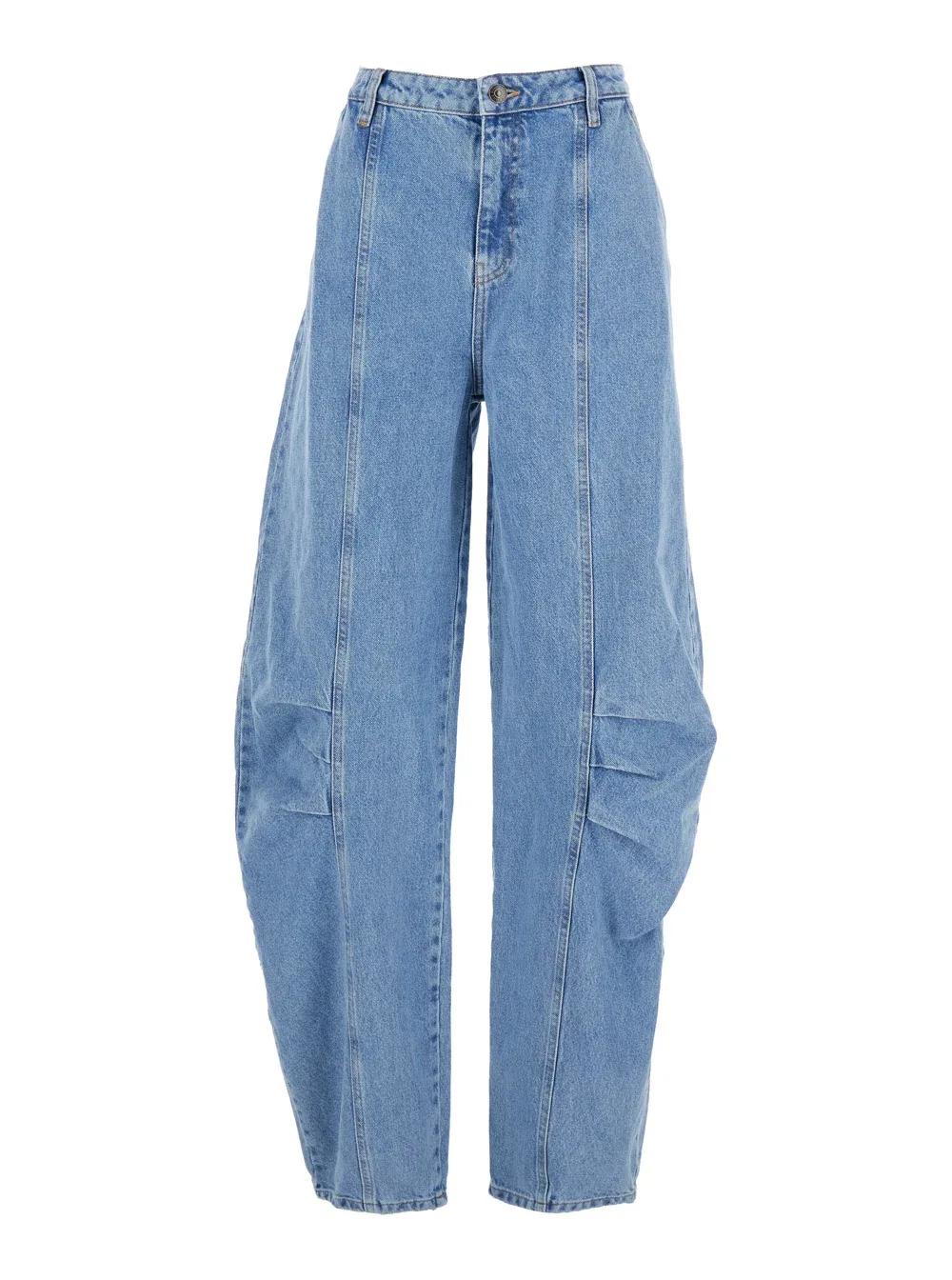 Wide-Leg Cotton Denim Jeans by Rotate Birger Christensen
