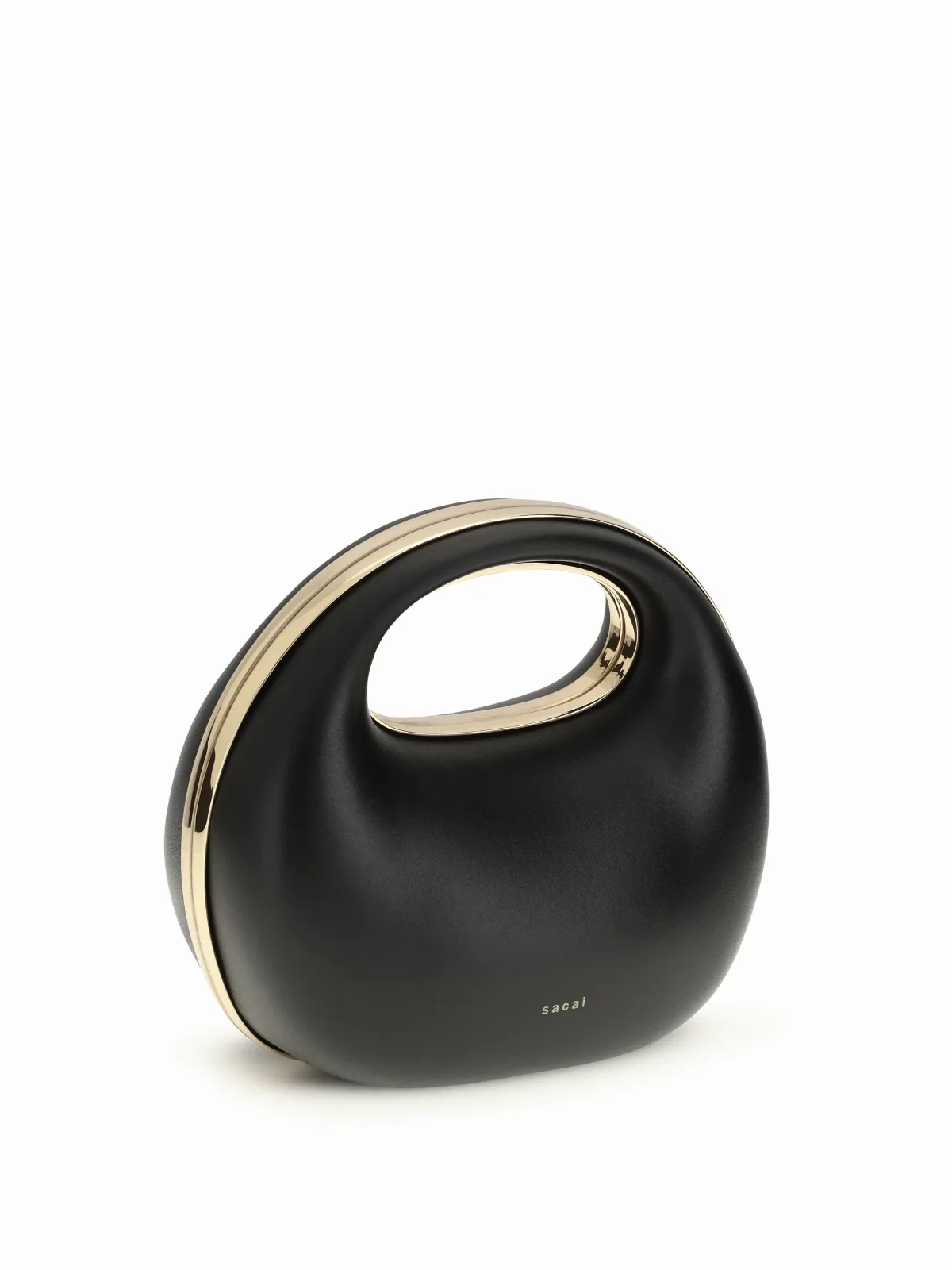 Sculptural Calf Leather Top Handle Bag by Sacai