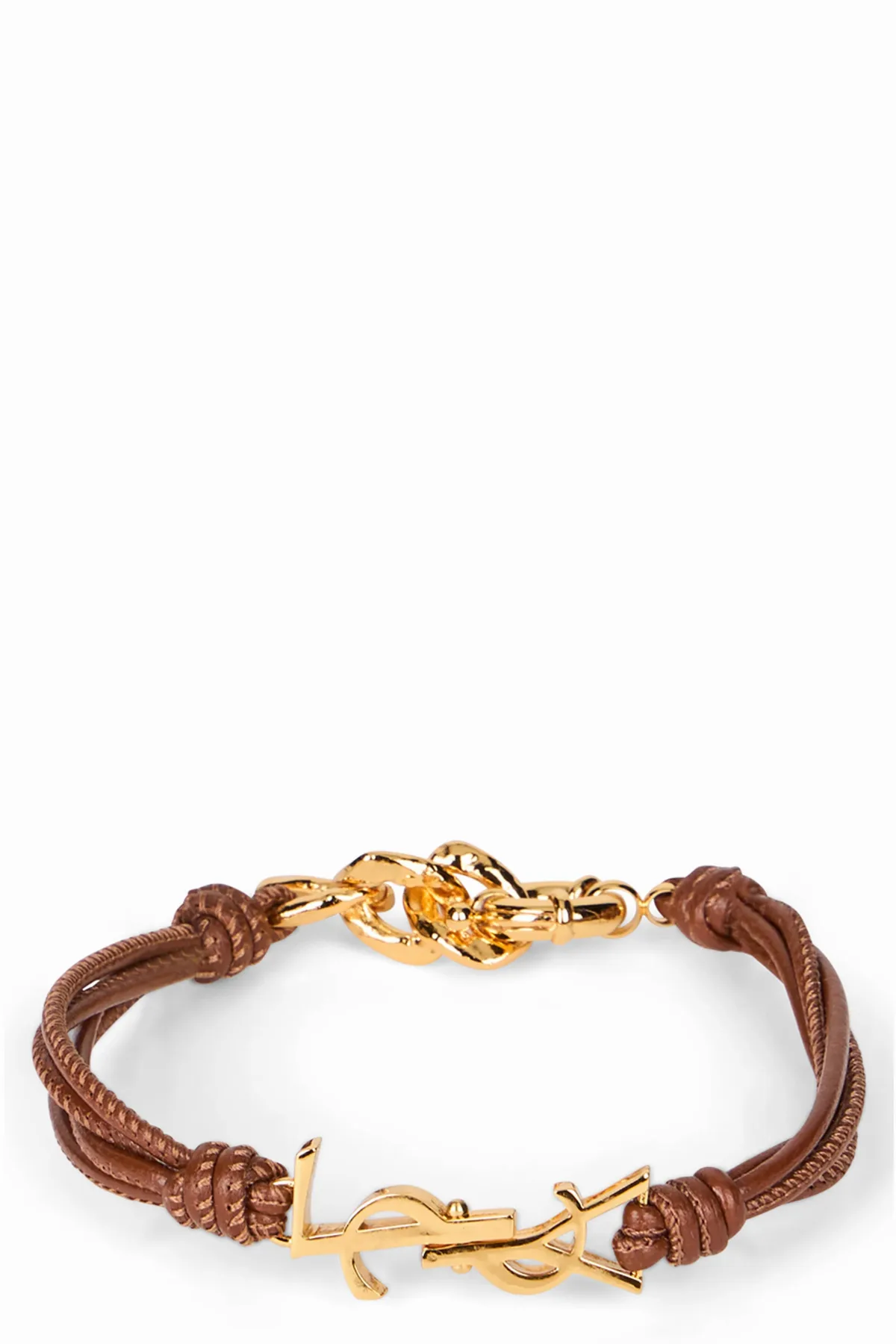 Braided Leather Bracelet by Saint Laurent