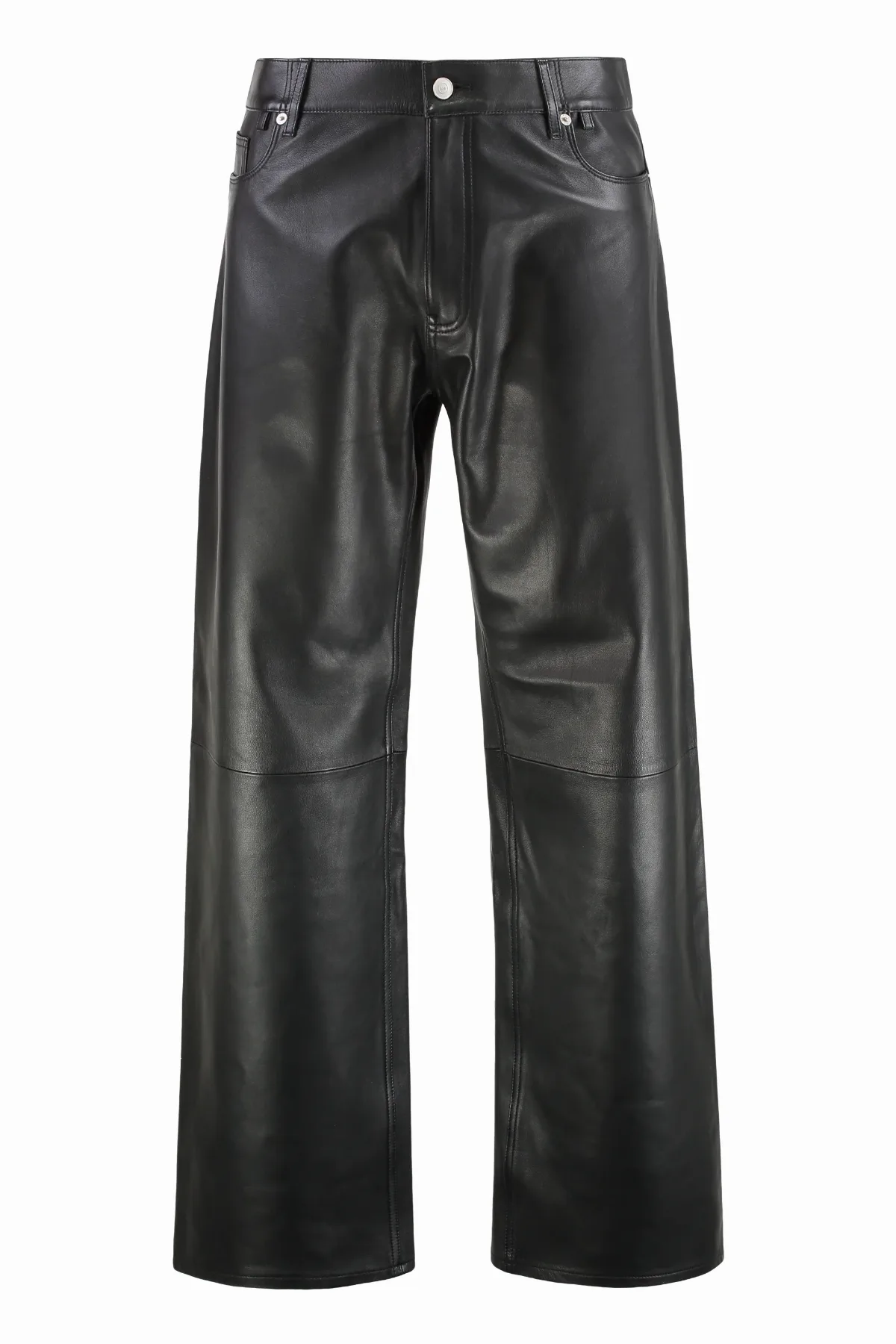 Faux Leather Trousers by Ezr