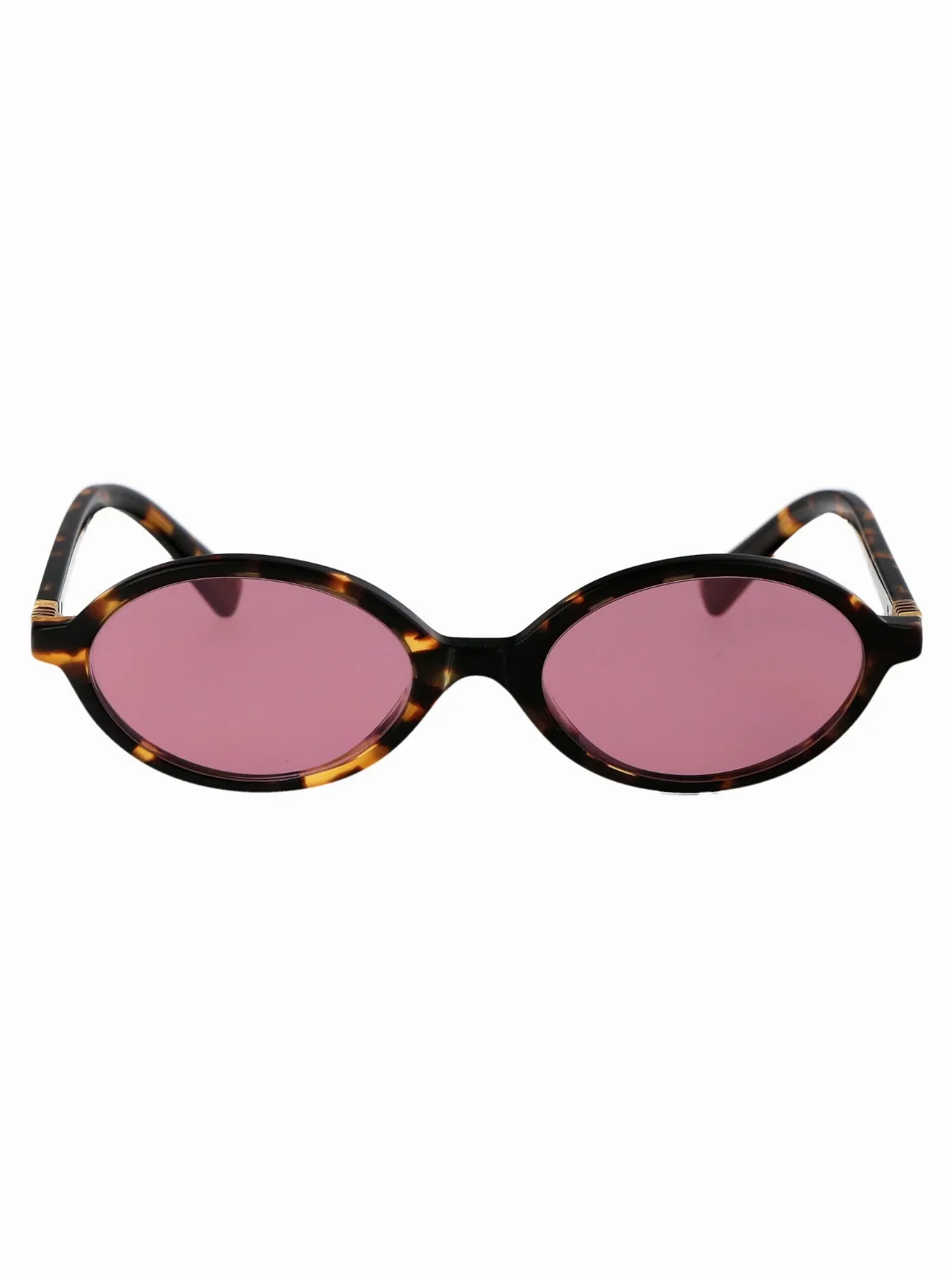 0MU Tortoiseshell Acetate Sunglasses by Miu Miu