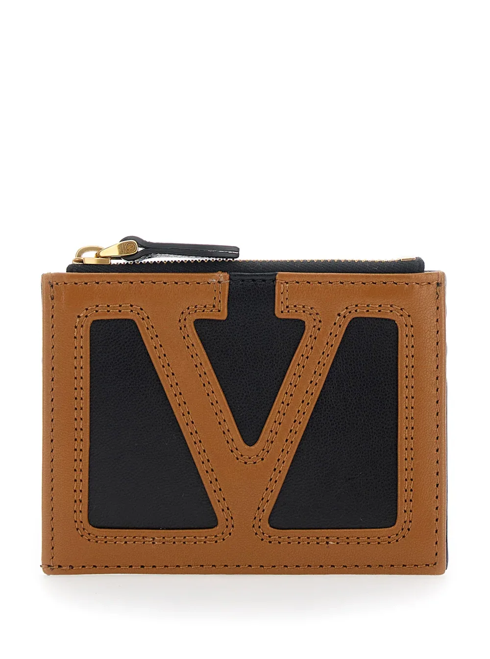 VLogo Leather Card Case by Valentino Garavani