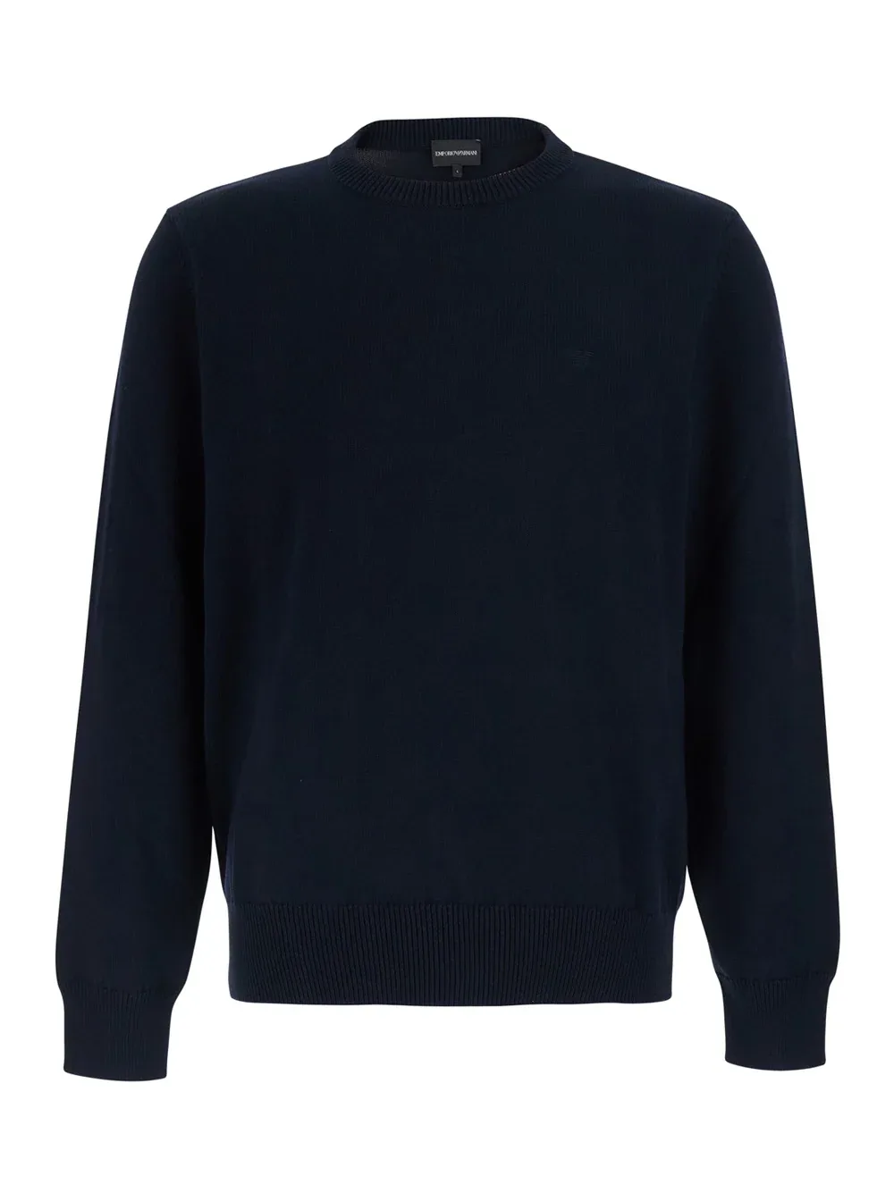 Cotton Crewneck Sweater by Emporio Armani