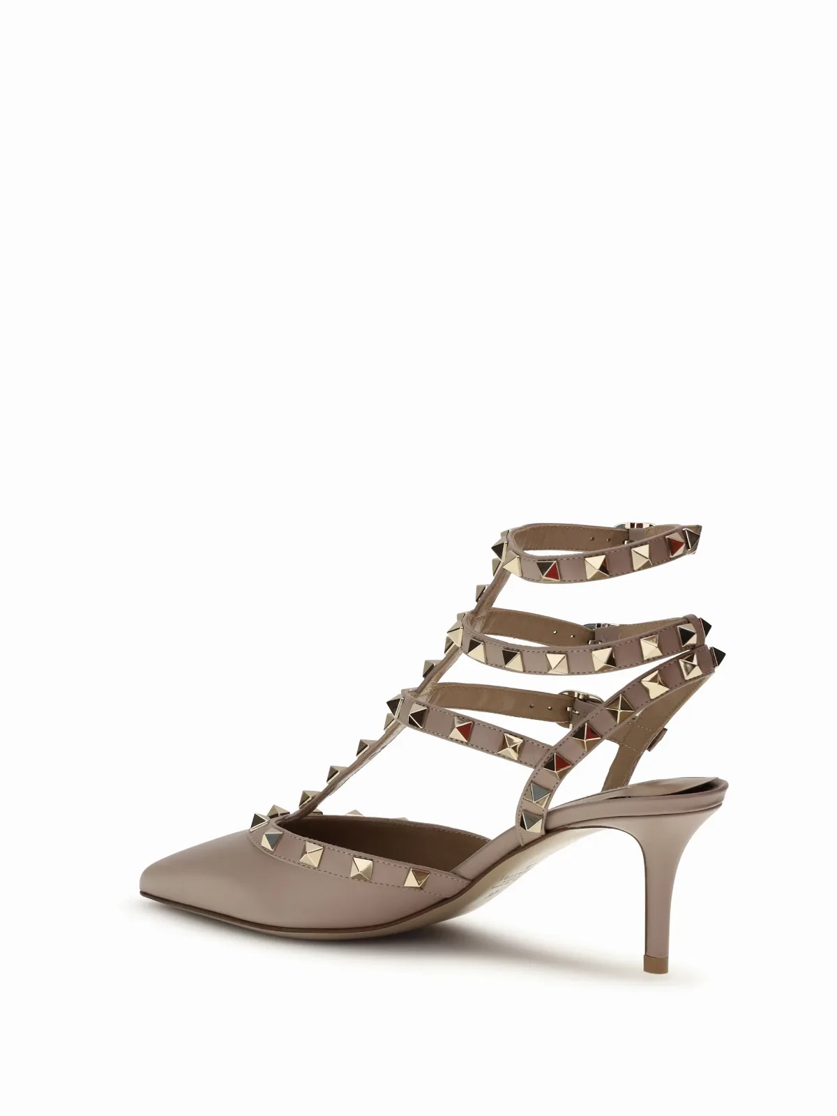 Rockstud Ankle-Strap Heel Sandal by Valentino Garavani