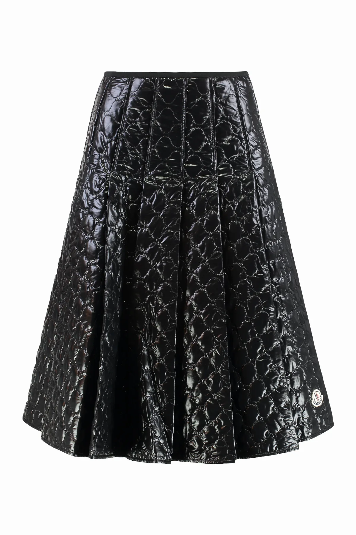 Quilted Check Padded Midi Skirt by Moncler