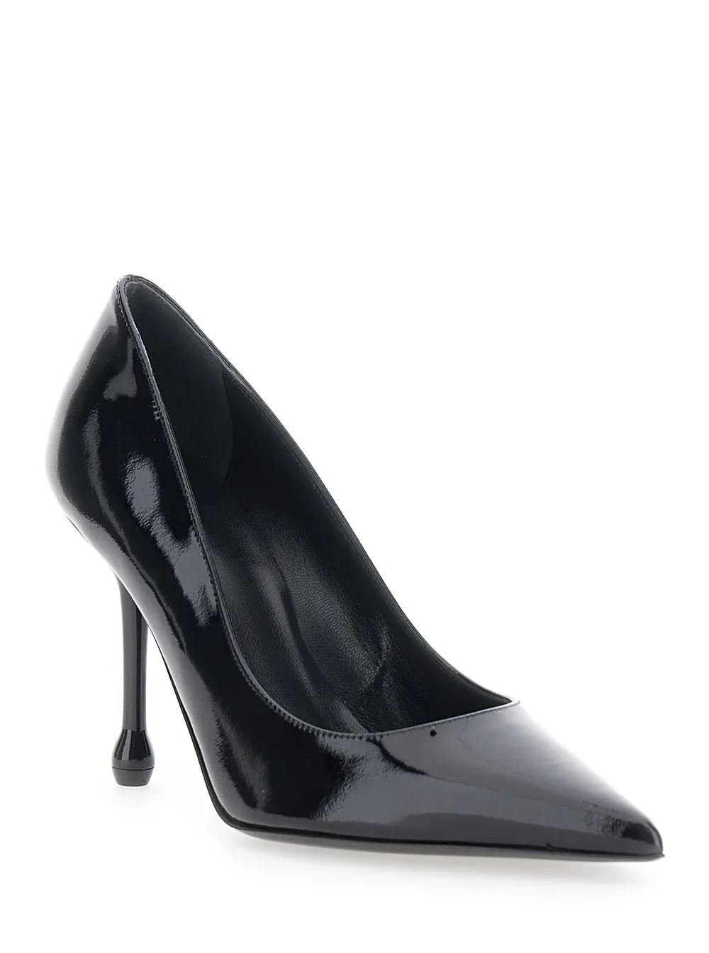 Patent Leather Pointed-Toe Pump by Leplain
