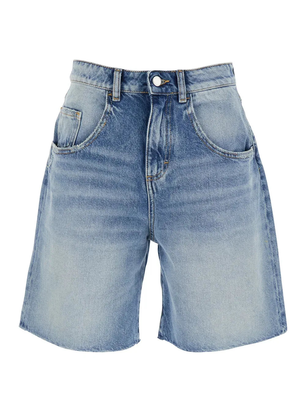 Wide-Leg Denim Bermuda Shorts by Icon Denim