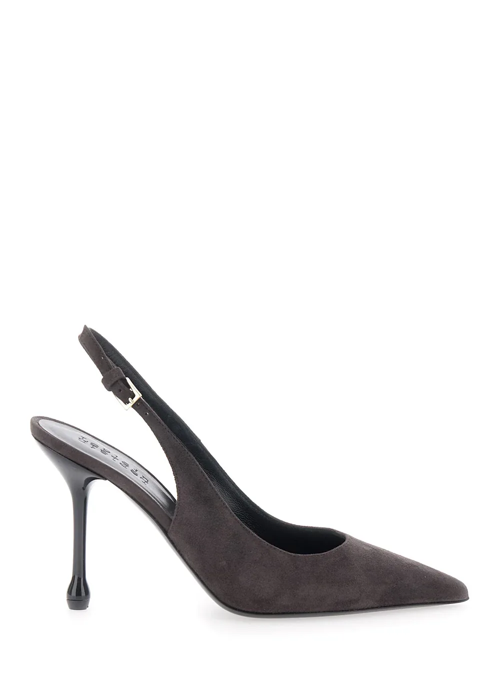 Suede Pointed-Toe Pump by Leplain