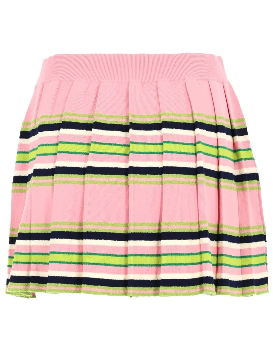 Striped Viscose Mini Skirt by Casablanca