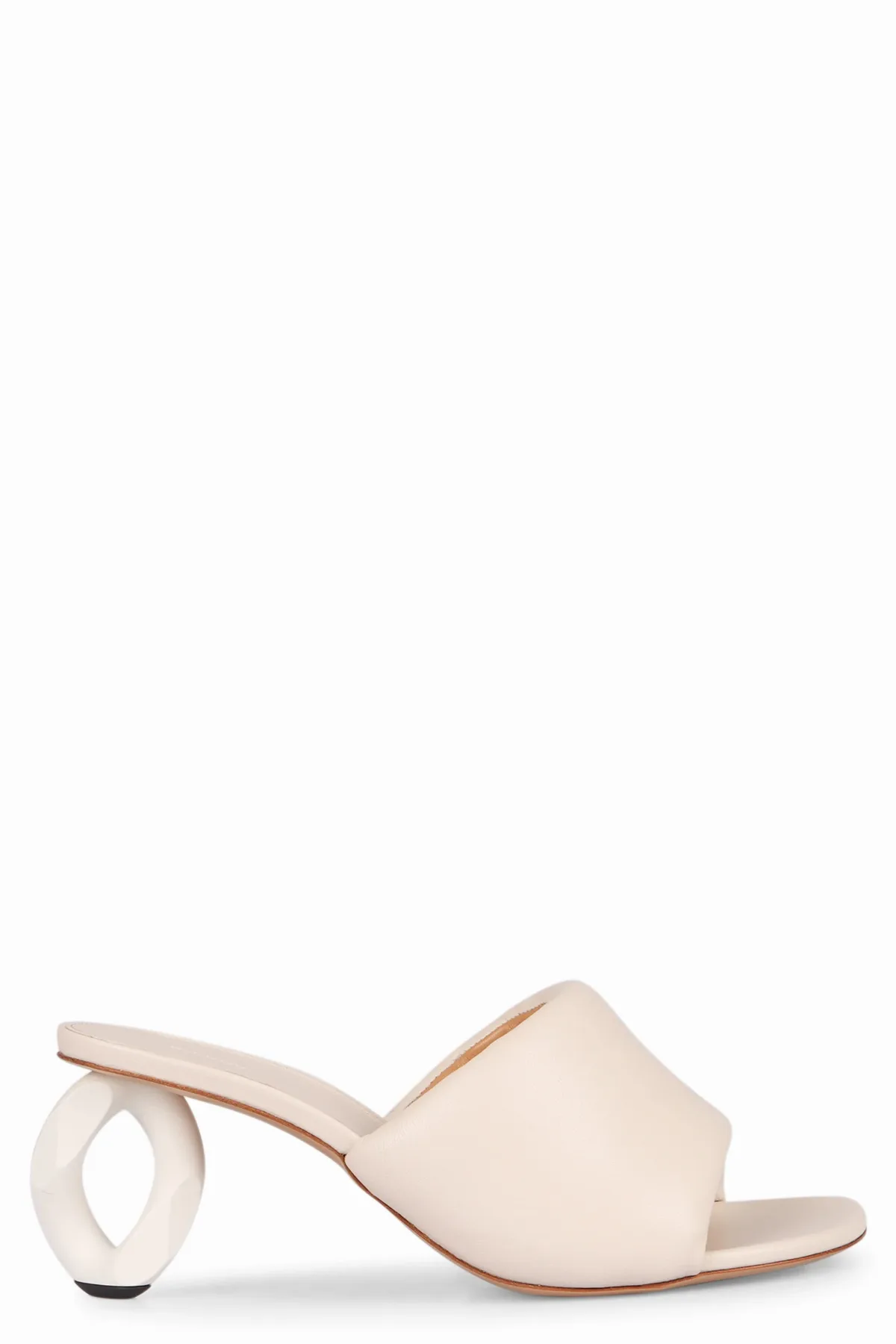 Sculptured-Heel Leather Mule by JW Anderson