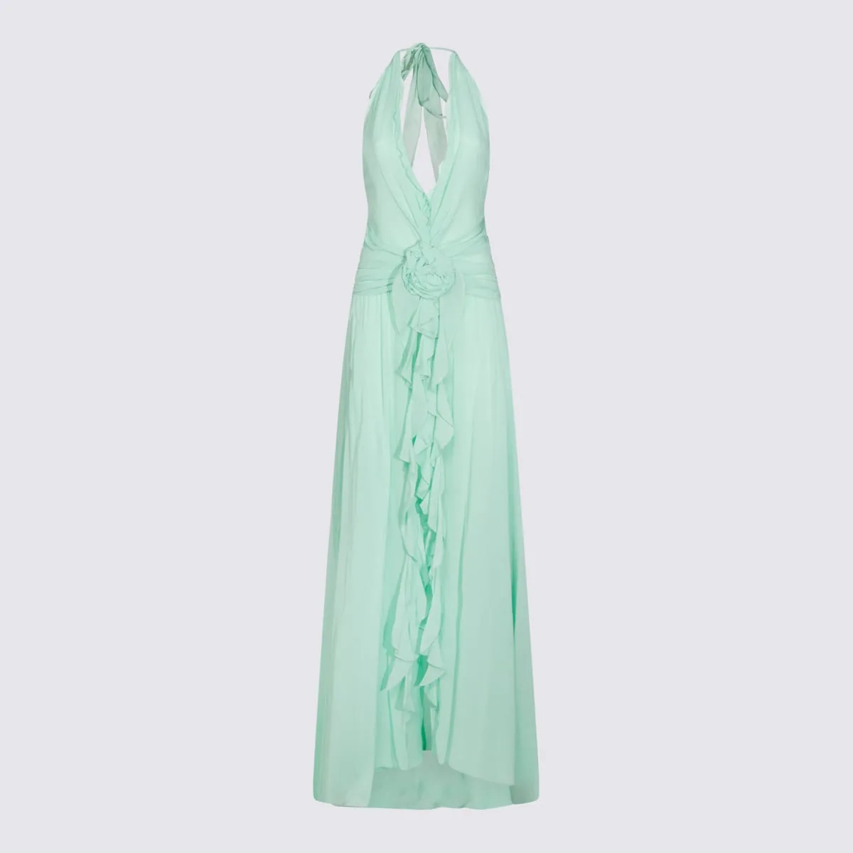 Light Green Viscose Dress by Blumarine