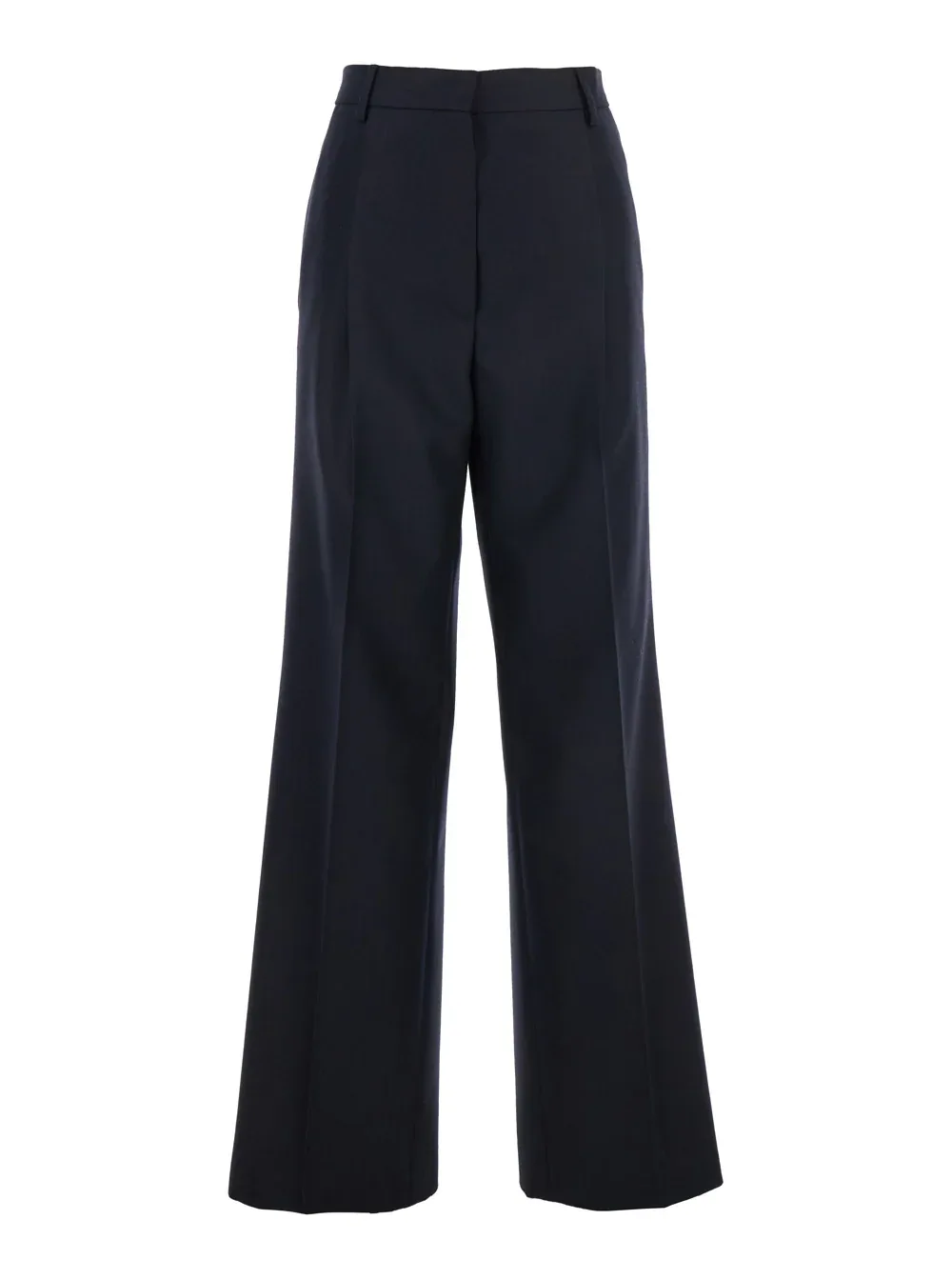 Wide Leg Wool Trousers