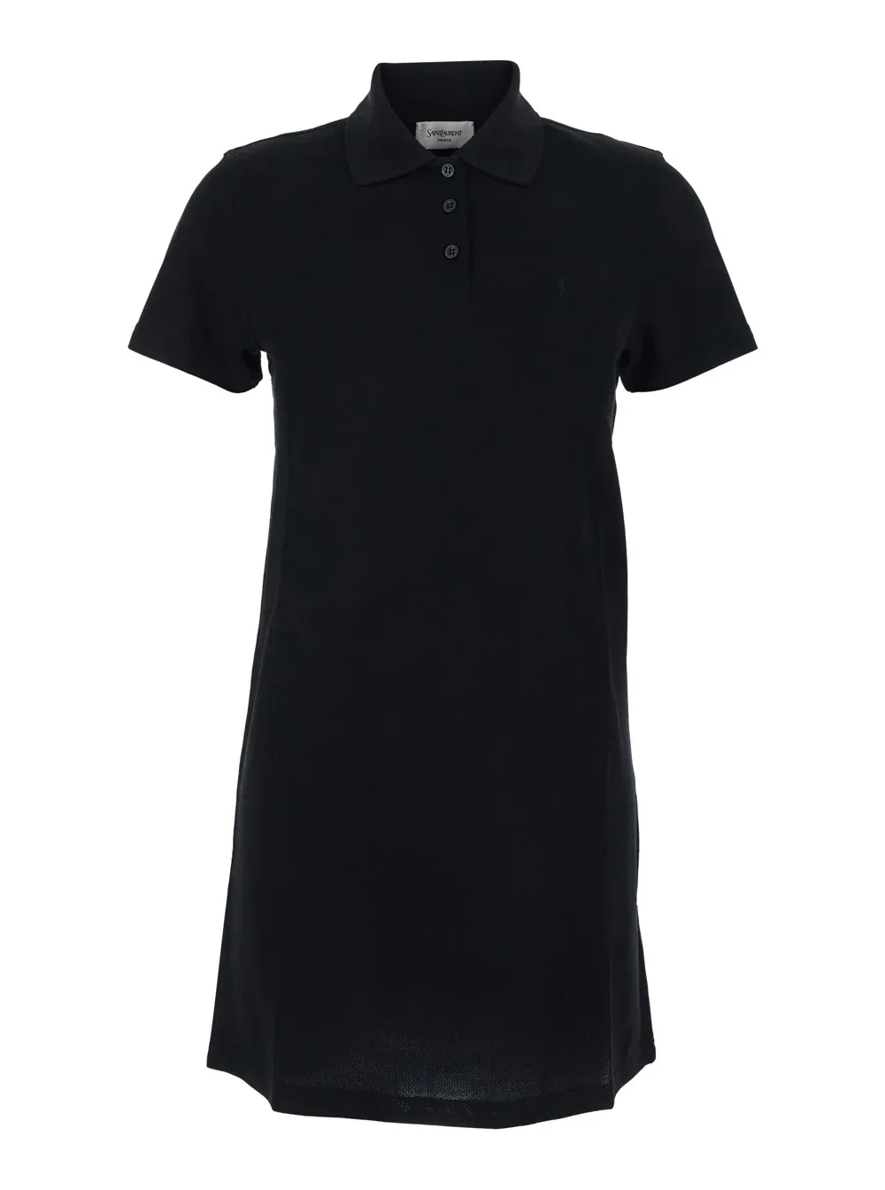Embroidered Piqué Cotton Polo Dress by Saint Laurent