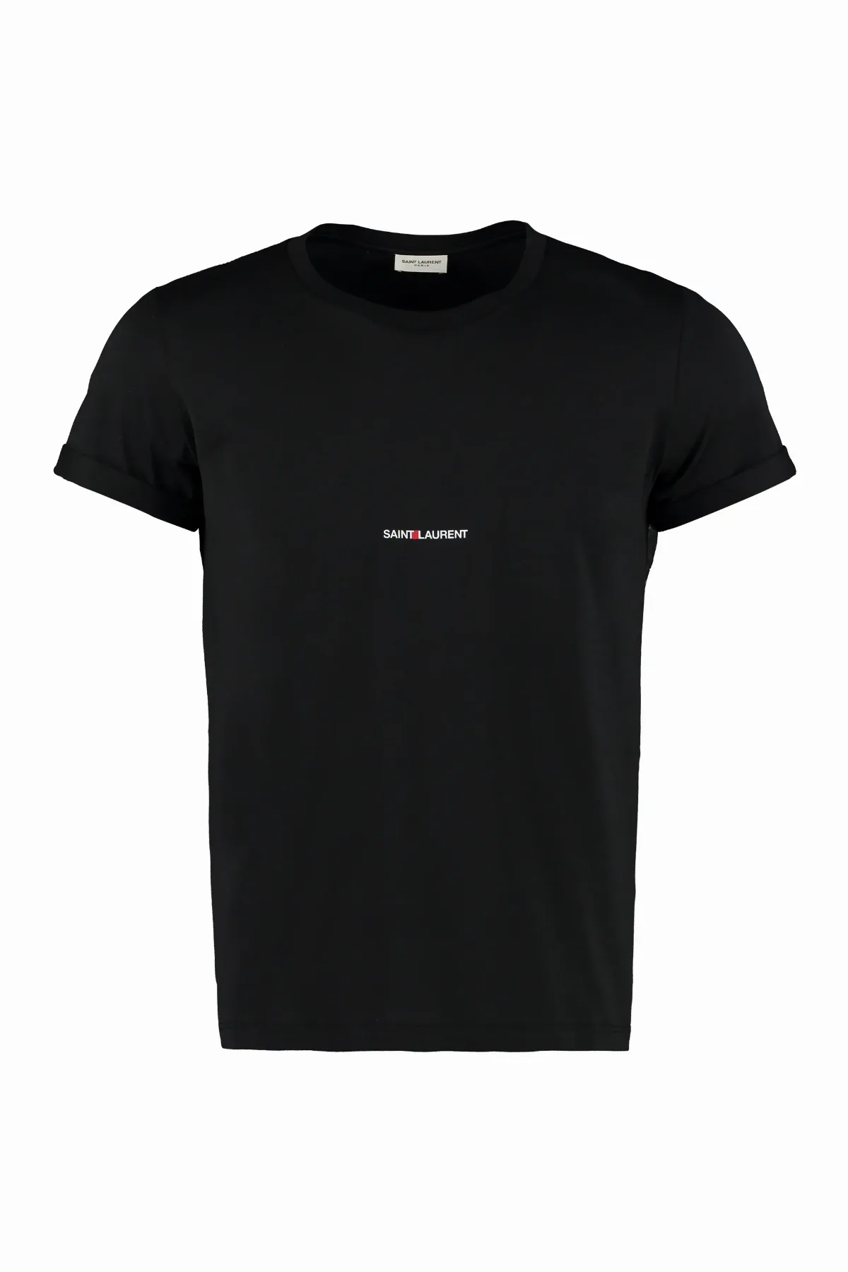 Logo-Print Cotton T-Shirt by Saint Laurent