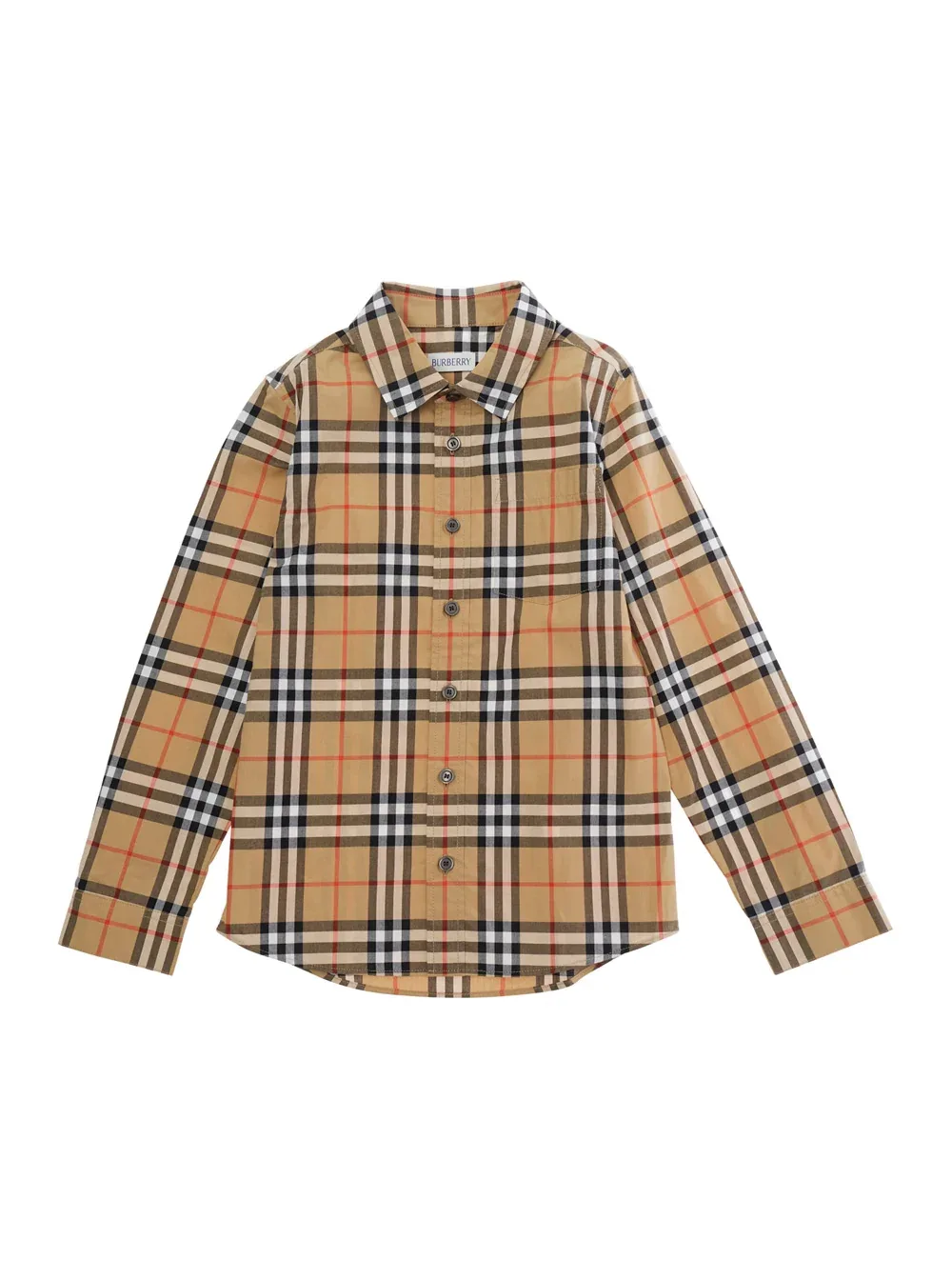 Iconic Check Cotton Shirt by Burberry