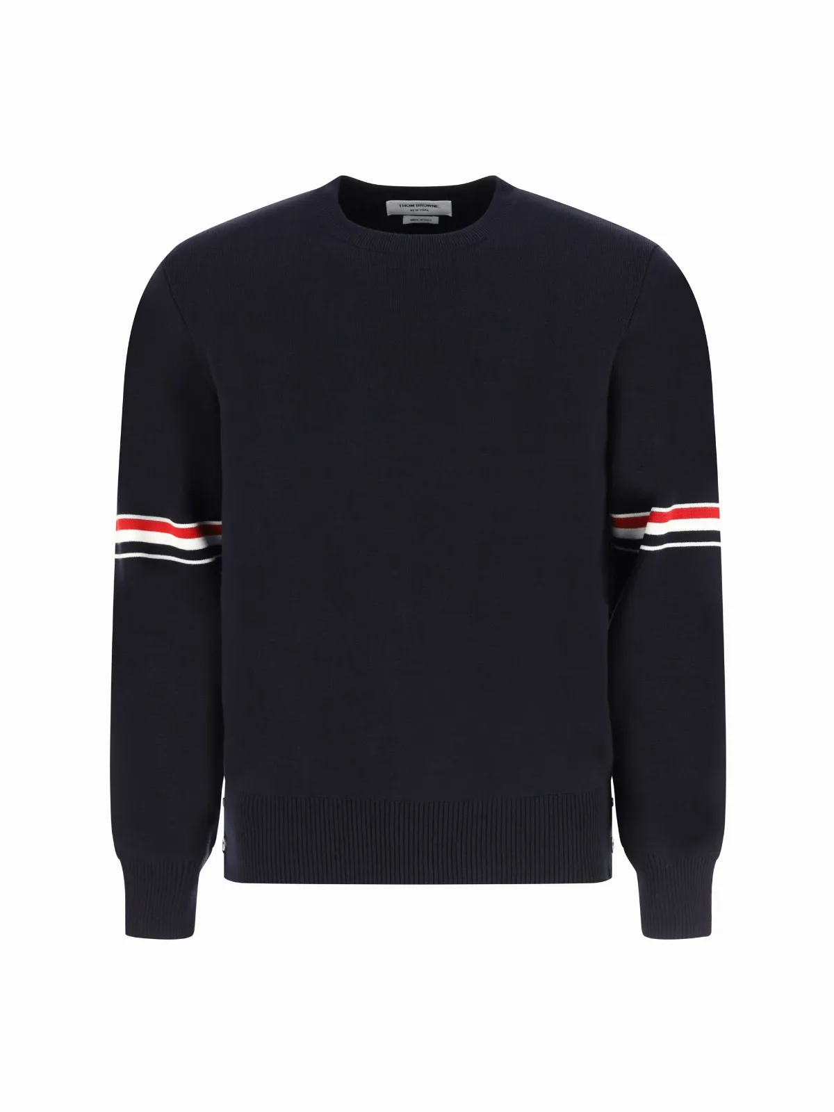 Striped Crew Neck Sweater by Thom Browne