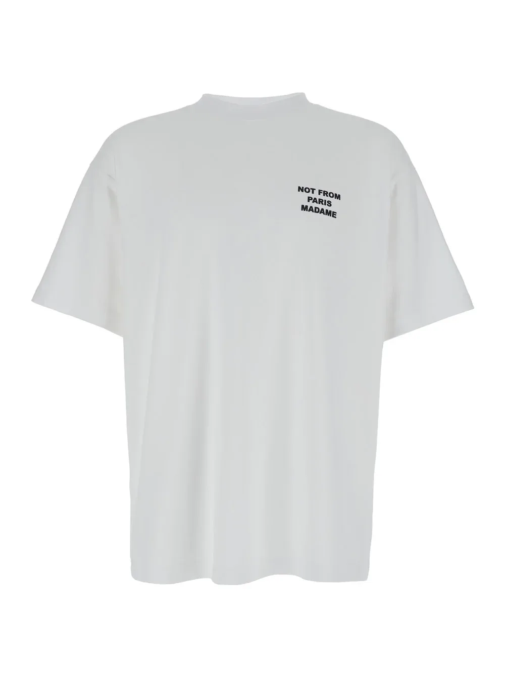 Slogan-Print Cotton T-Shirt by DrôLe De Monsieur