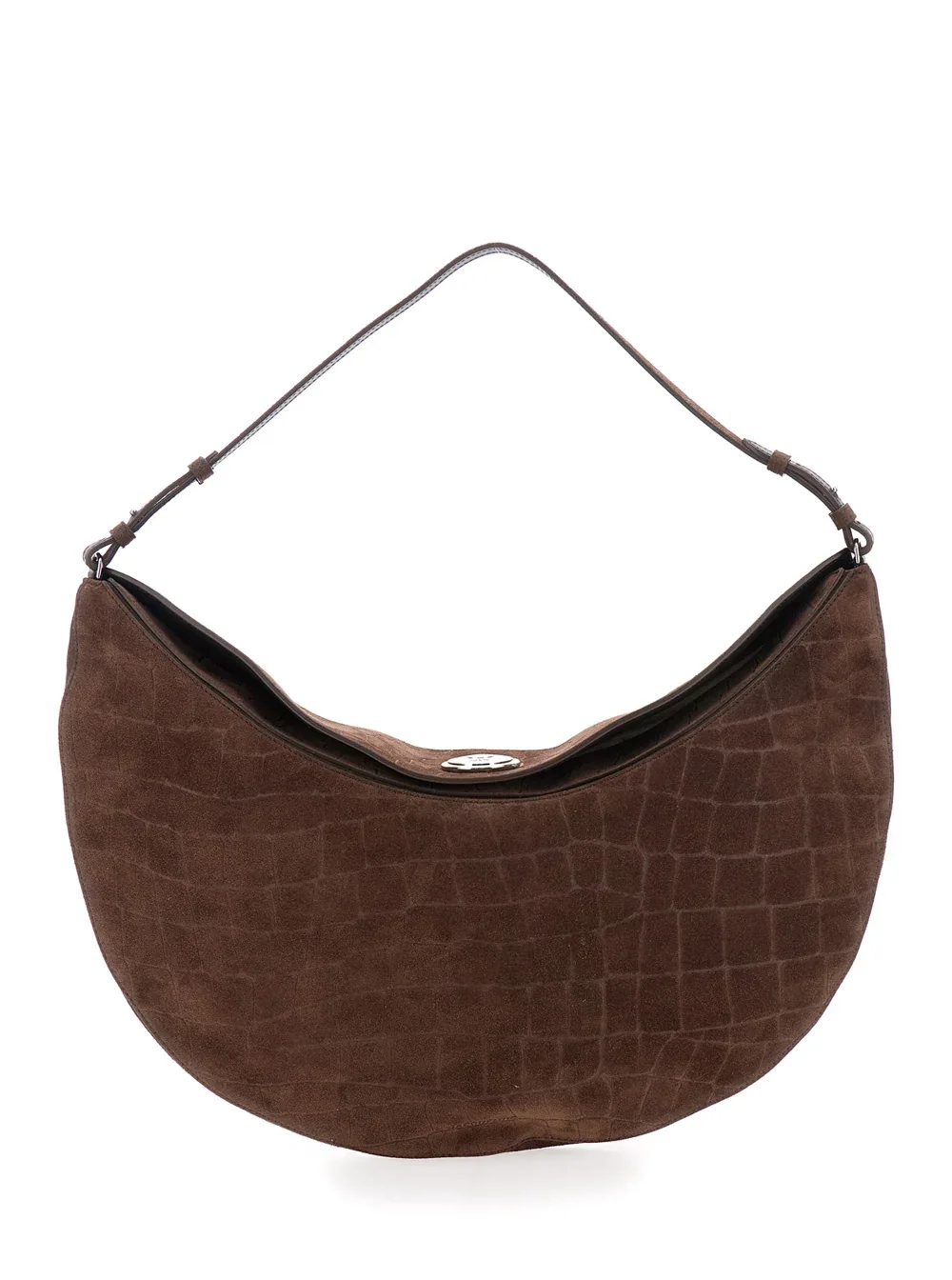 Crocodile-Embossed Leather Hobo Bag by Jacquemus
