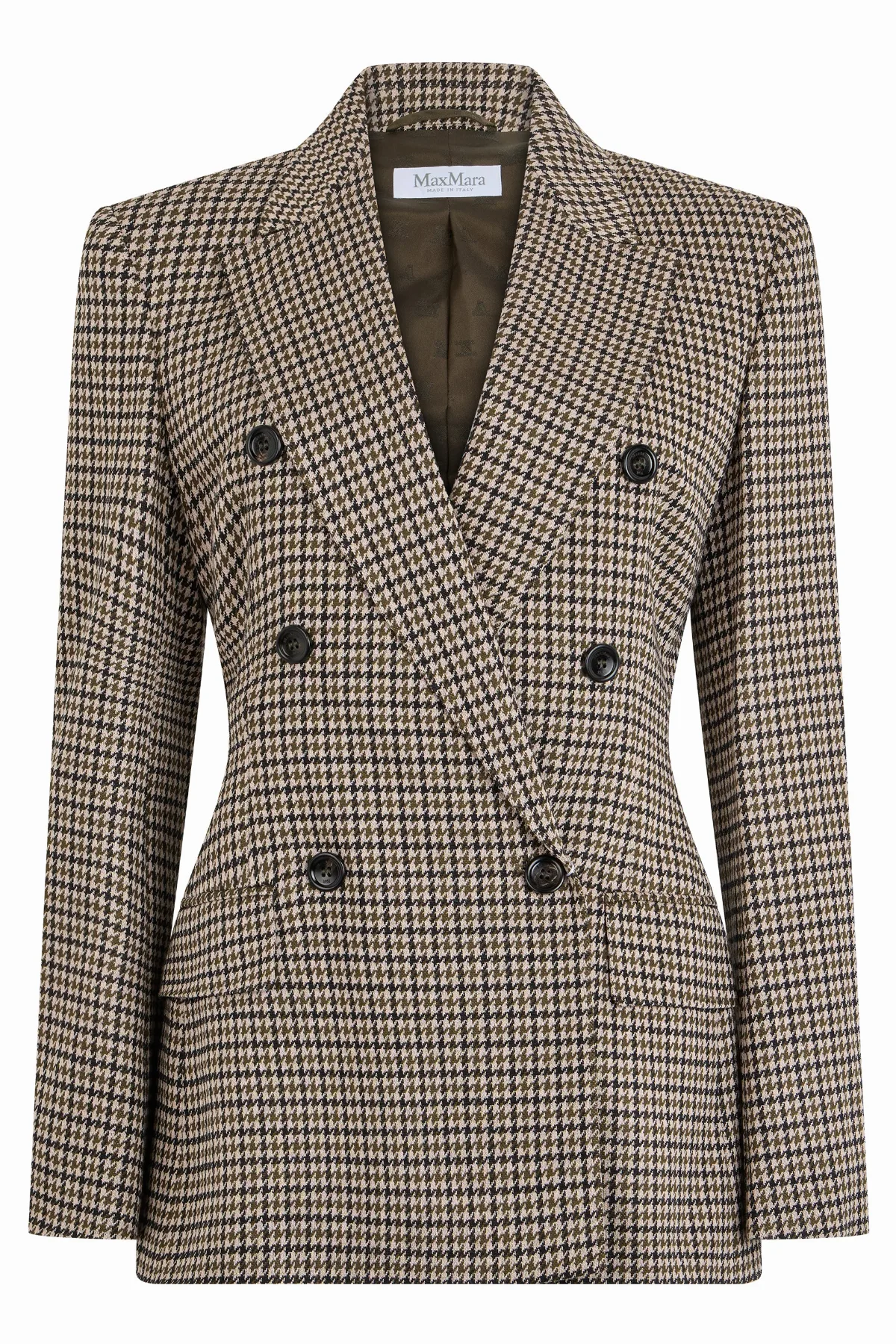 Houndstooth Wool-Blend Blazer by Max Mara