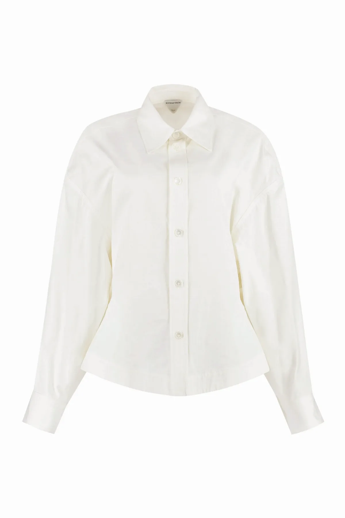 Long-Sleeve Cotton Shirt by Bottega Veneta