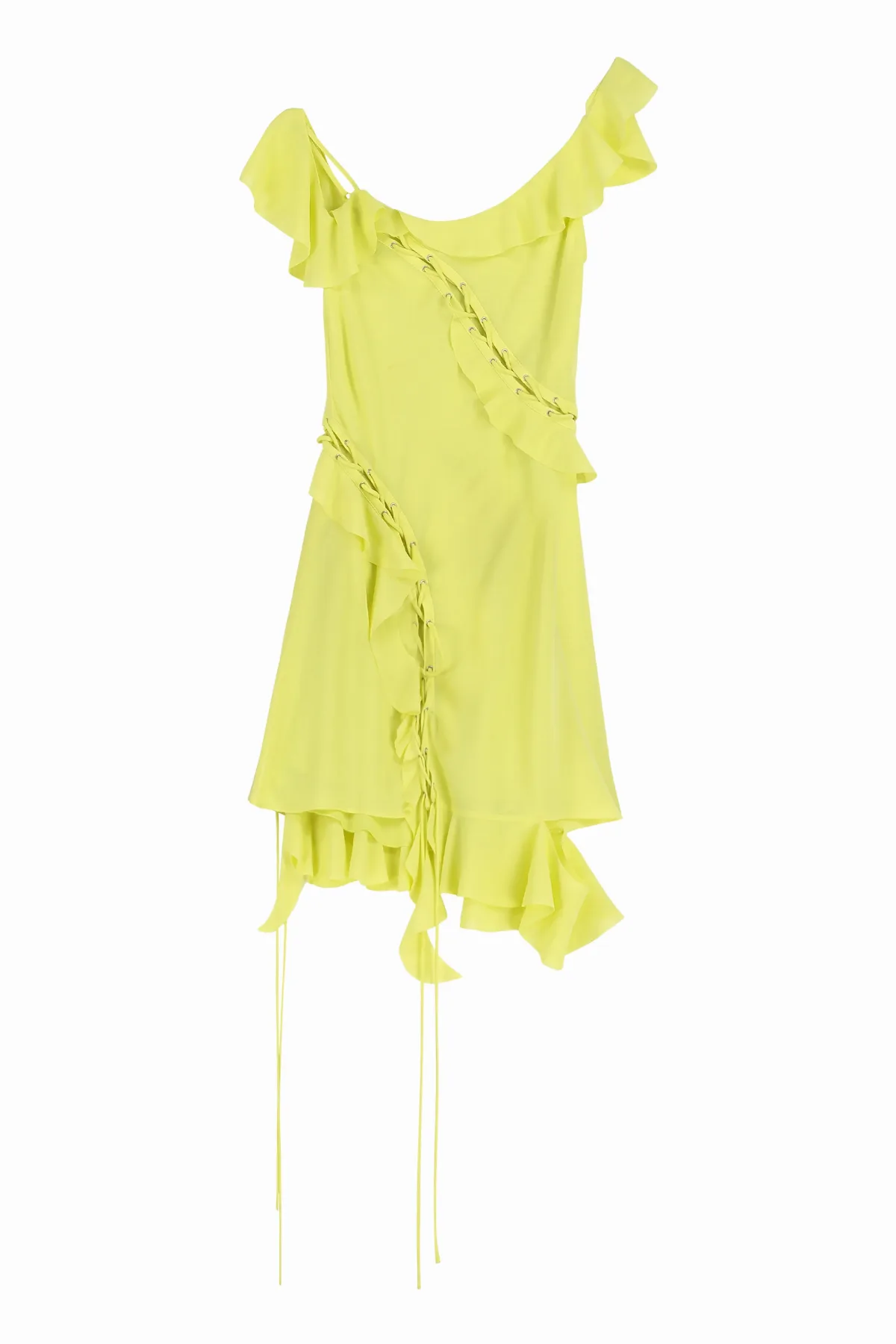 Ruffled Lace-Up Dress by Acne Studios