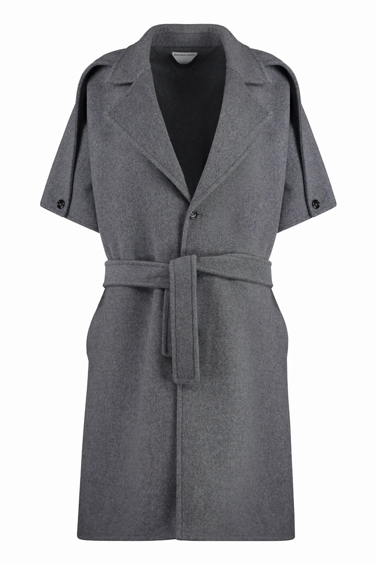 Wool and Cashmere Blend Coat by Bottega Veneta