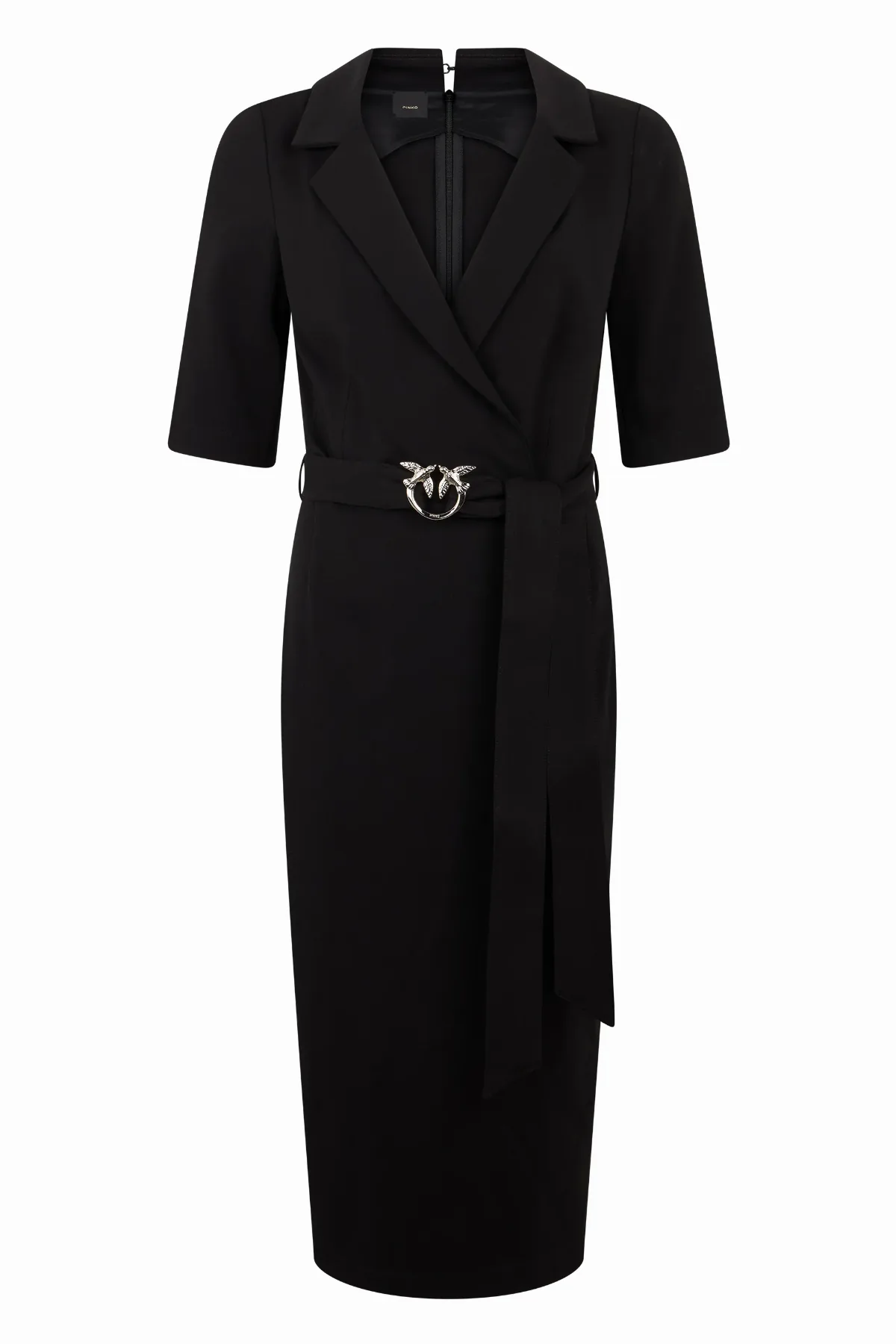 Belted Lapel Collar Dress by pinko