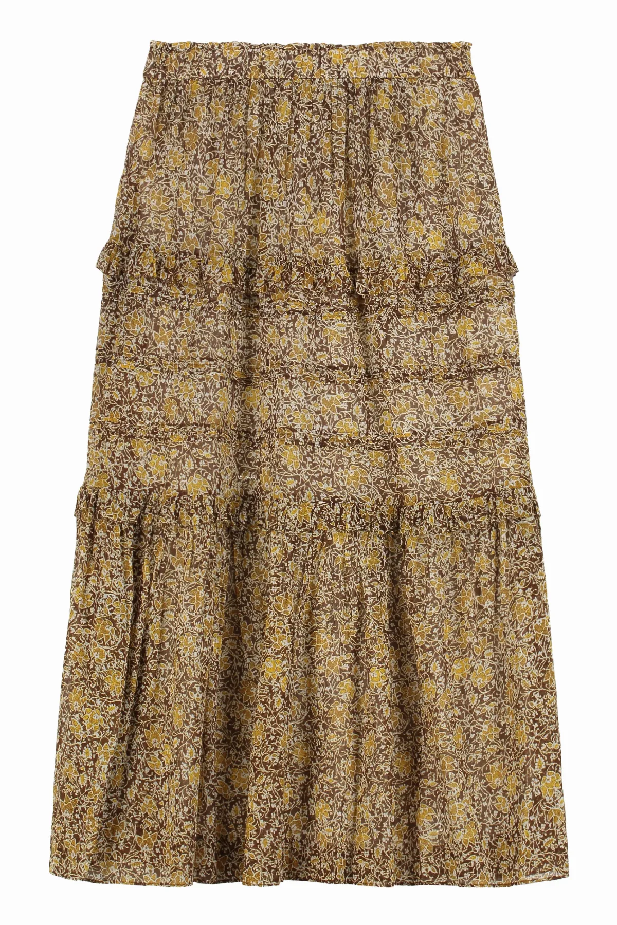 Floral Print Ruffle Skirt by Marant éToile