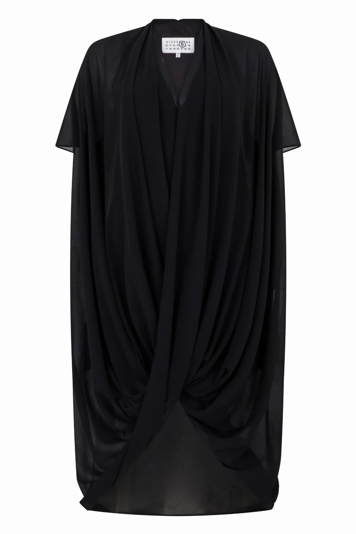 Asymmetric Draped Dress by MM6 Maison Margiela