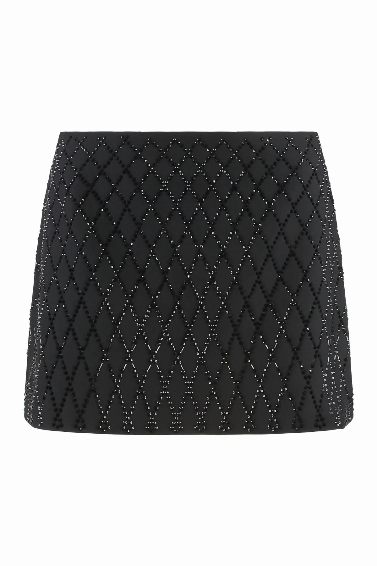 Rhinestone-Embellished Miniskirt by pinko