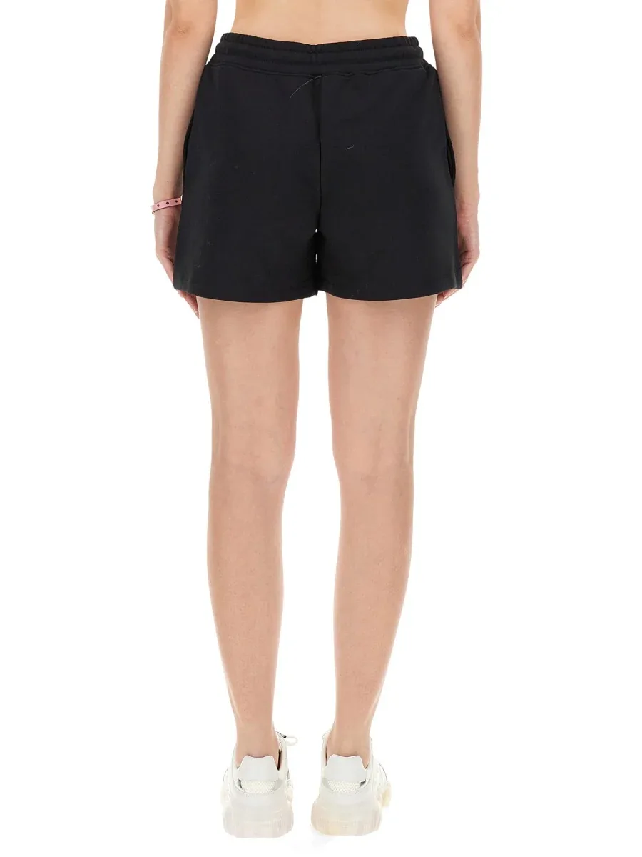 Cotton Sweatshirt Bermuda Shorts by Moschino