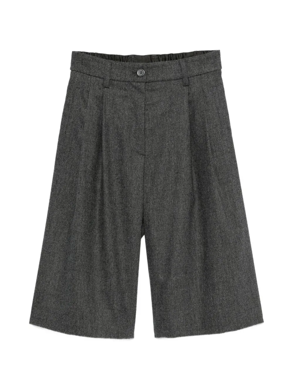 Flannel Wool-Blend Shorts by Emporio Armani
