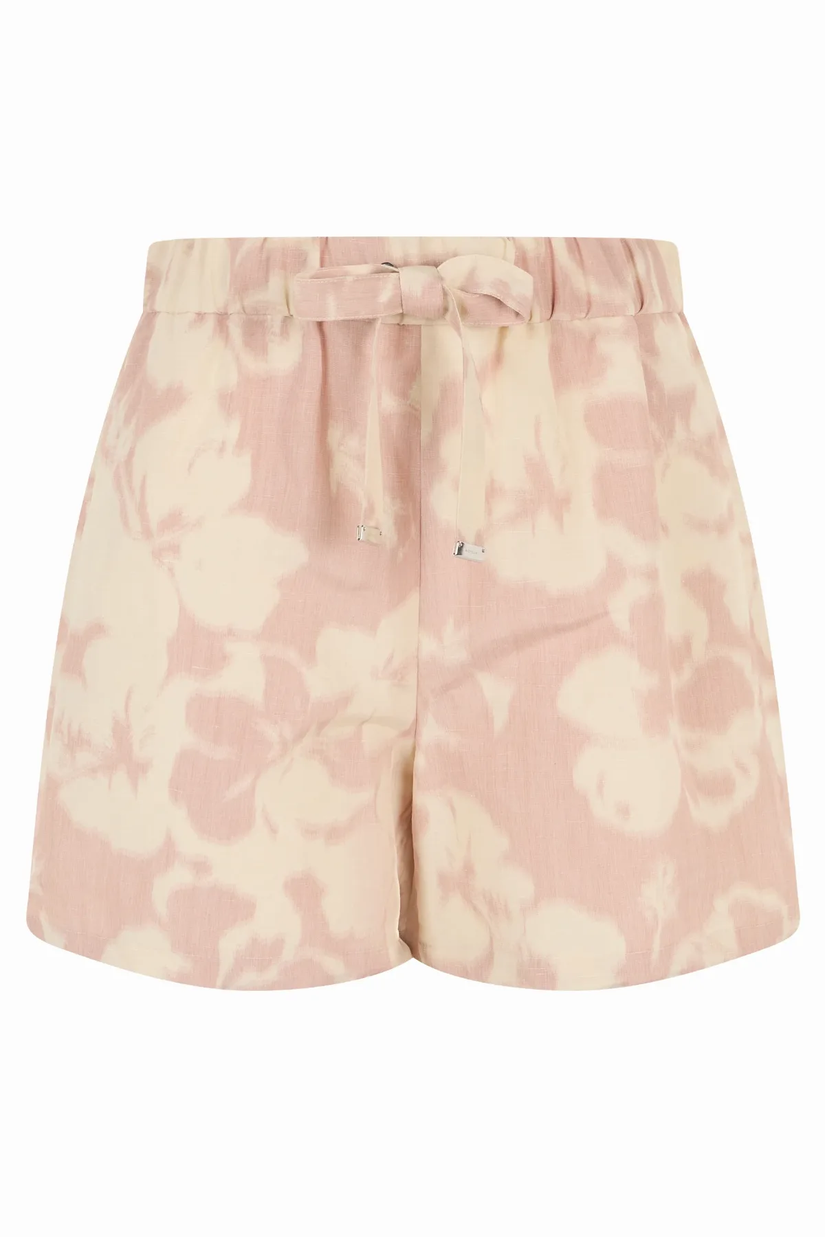 Floral Print Linen-Blend Shorts by Moncler