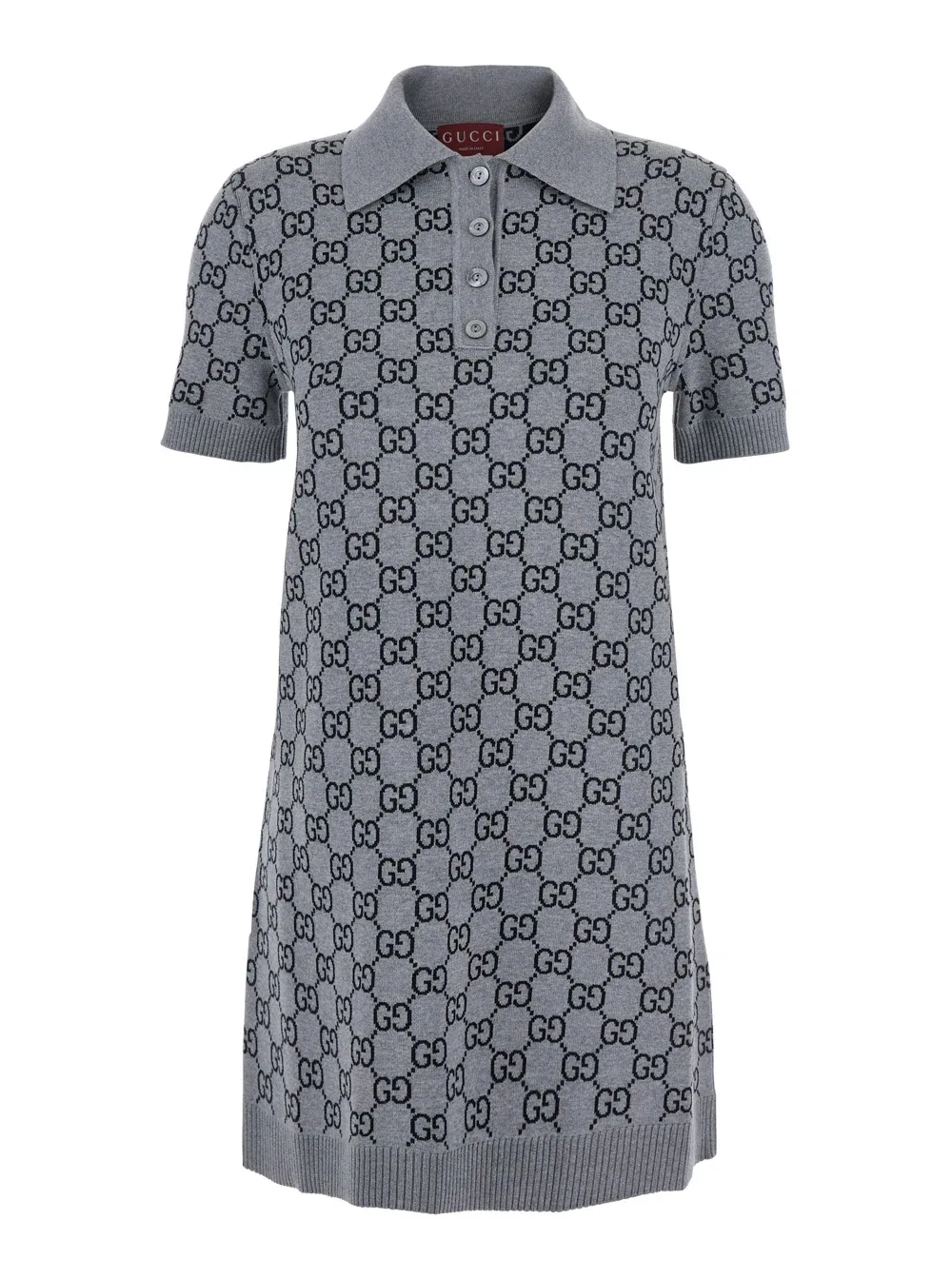 Logo-Jacquard Wool Dress by Gucci