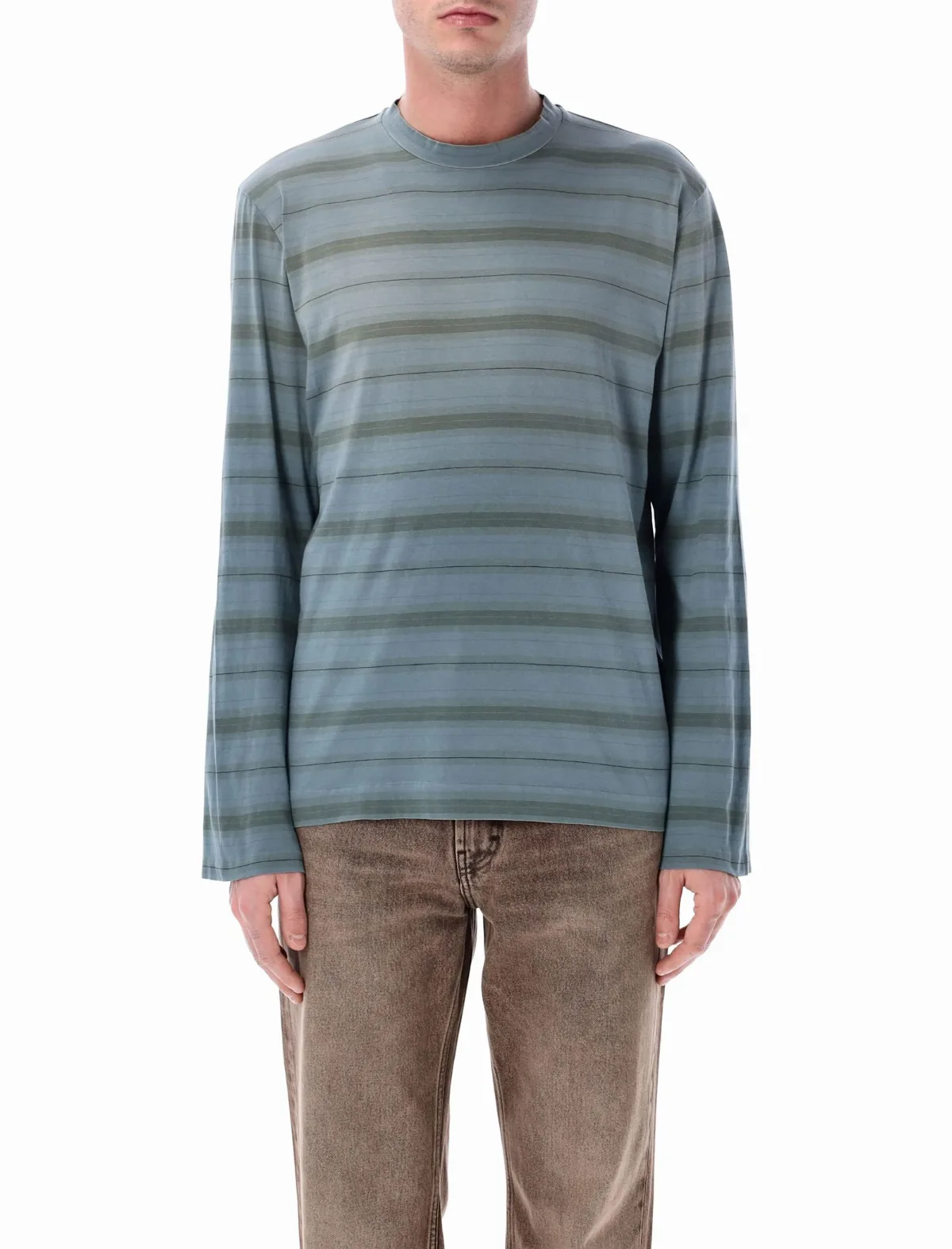 Box Long Sleeve Striped Tee