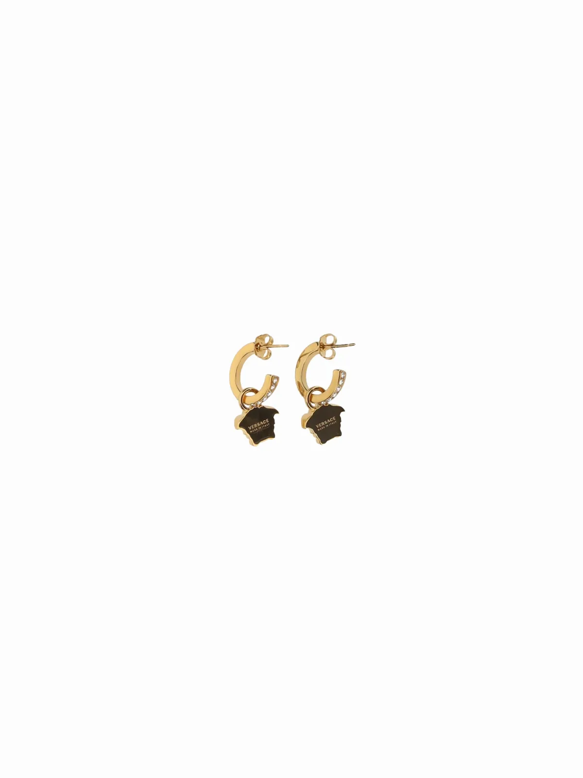 Medusa Head Drop Earrings by Versace
