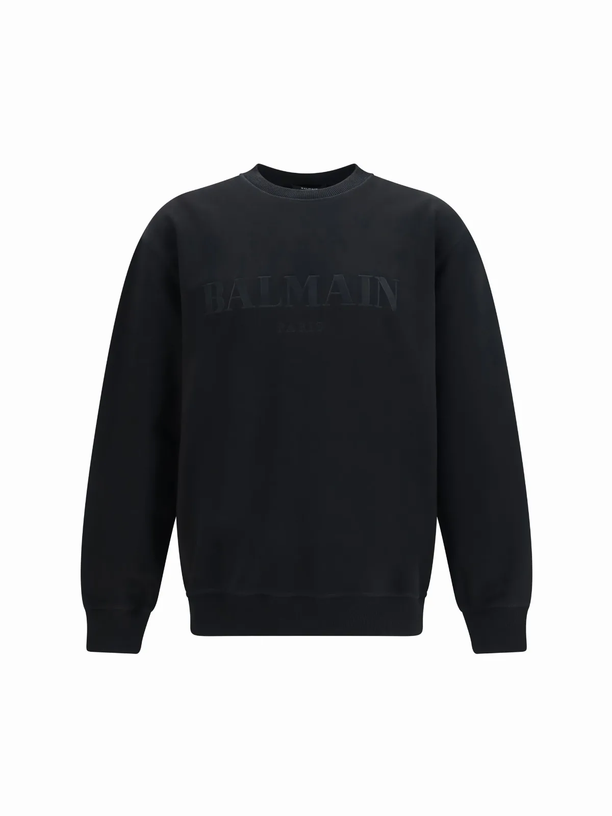 Embroidered Logo Crewneck Sweatshirt by Balmain