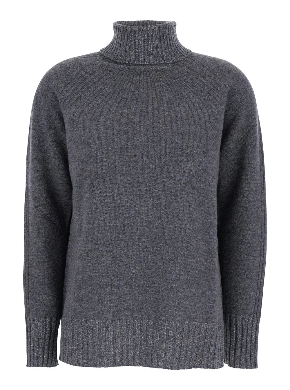 Wool-Cashmere Turtleneck Sweater by Twinset