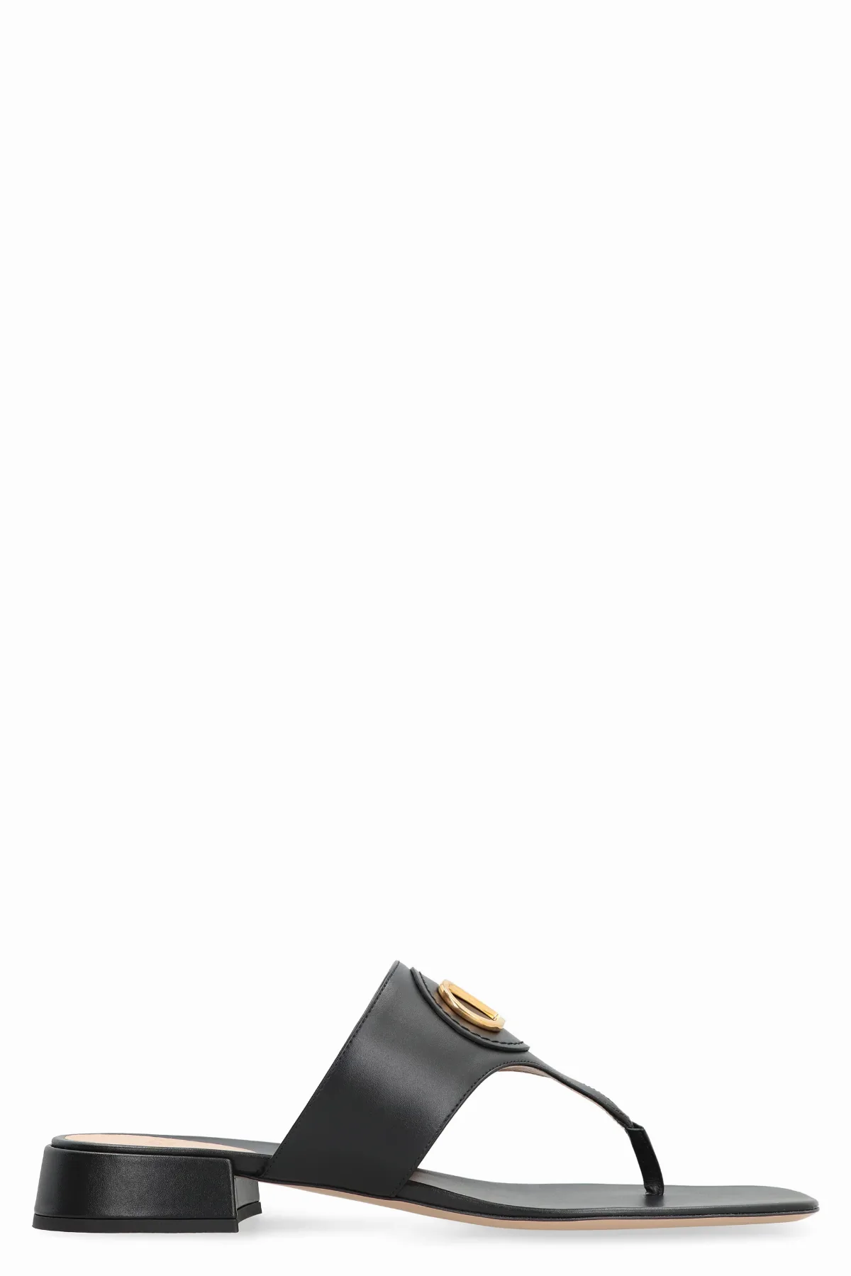 Vlogo Signature Leather Slide Sandal by Valentino Garavani