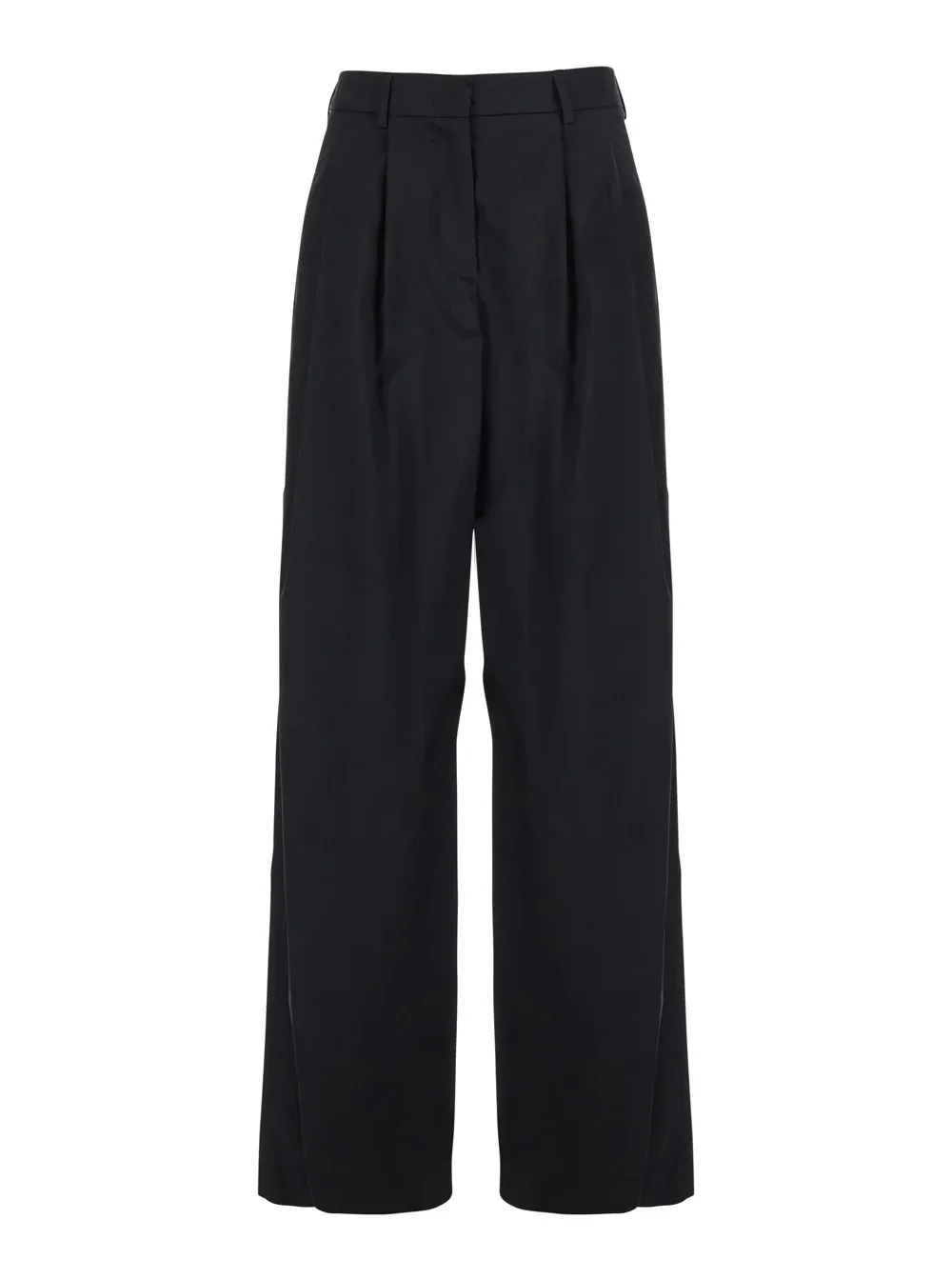 Stretch Cotton Blend Trousers by Leplain