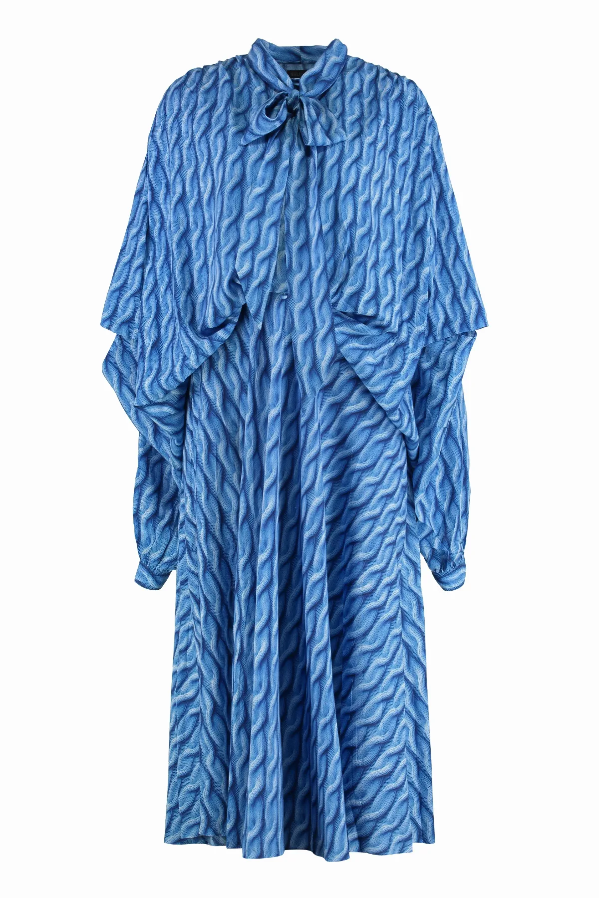 Printed with Bow Fastening Dress by Balenciaga