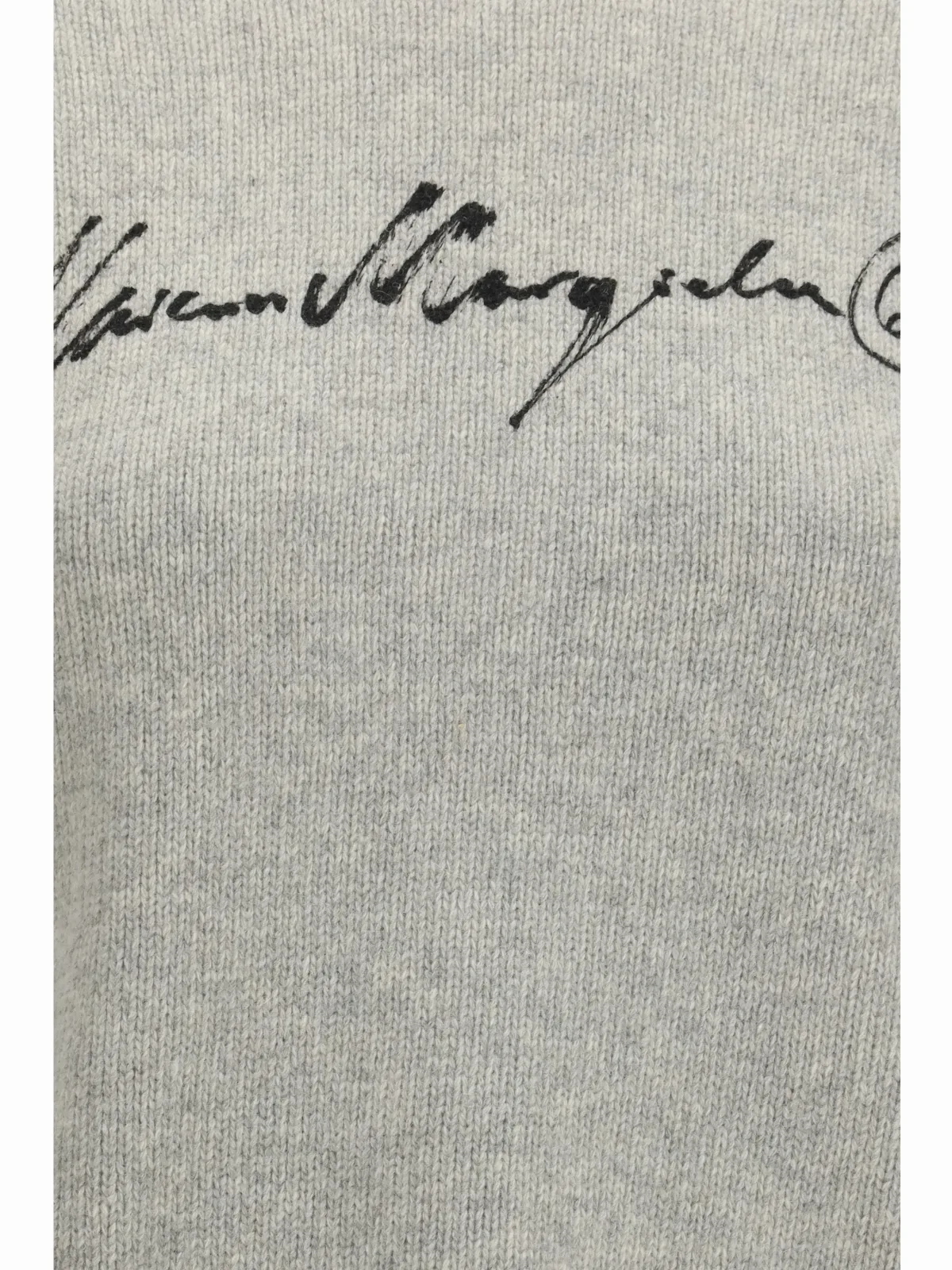Logo-Lettering Merino Knit Sweater by MM6 Maison Margiela