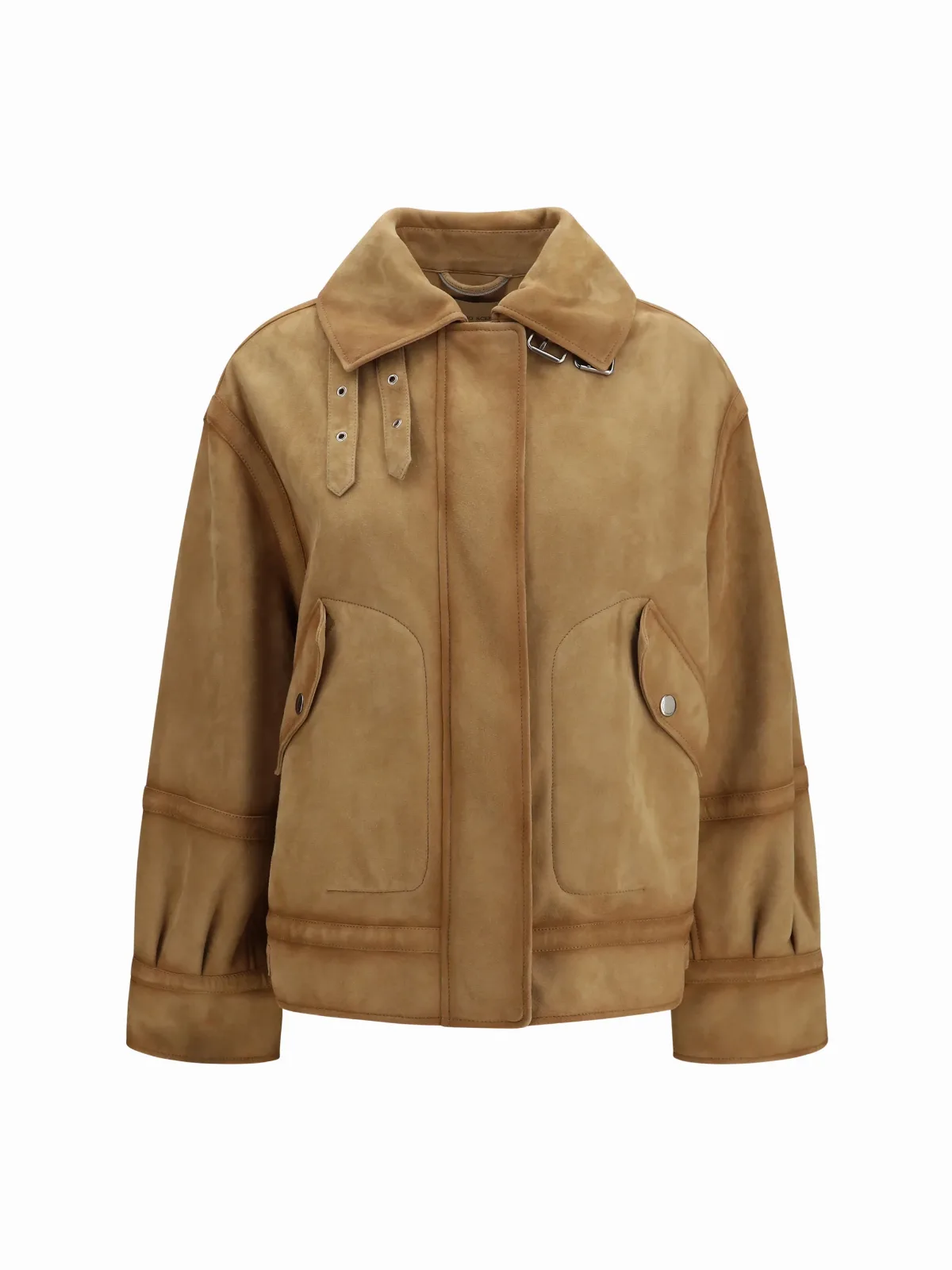 Suede Aviator Bomber Jacket by Ermanno Scervino