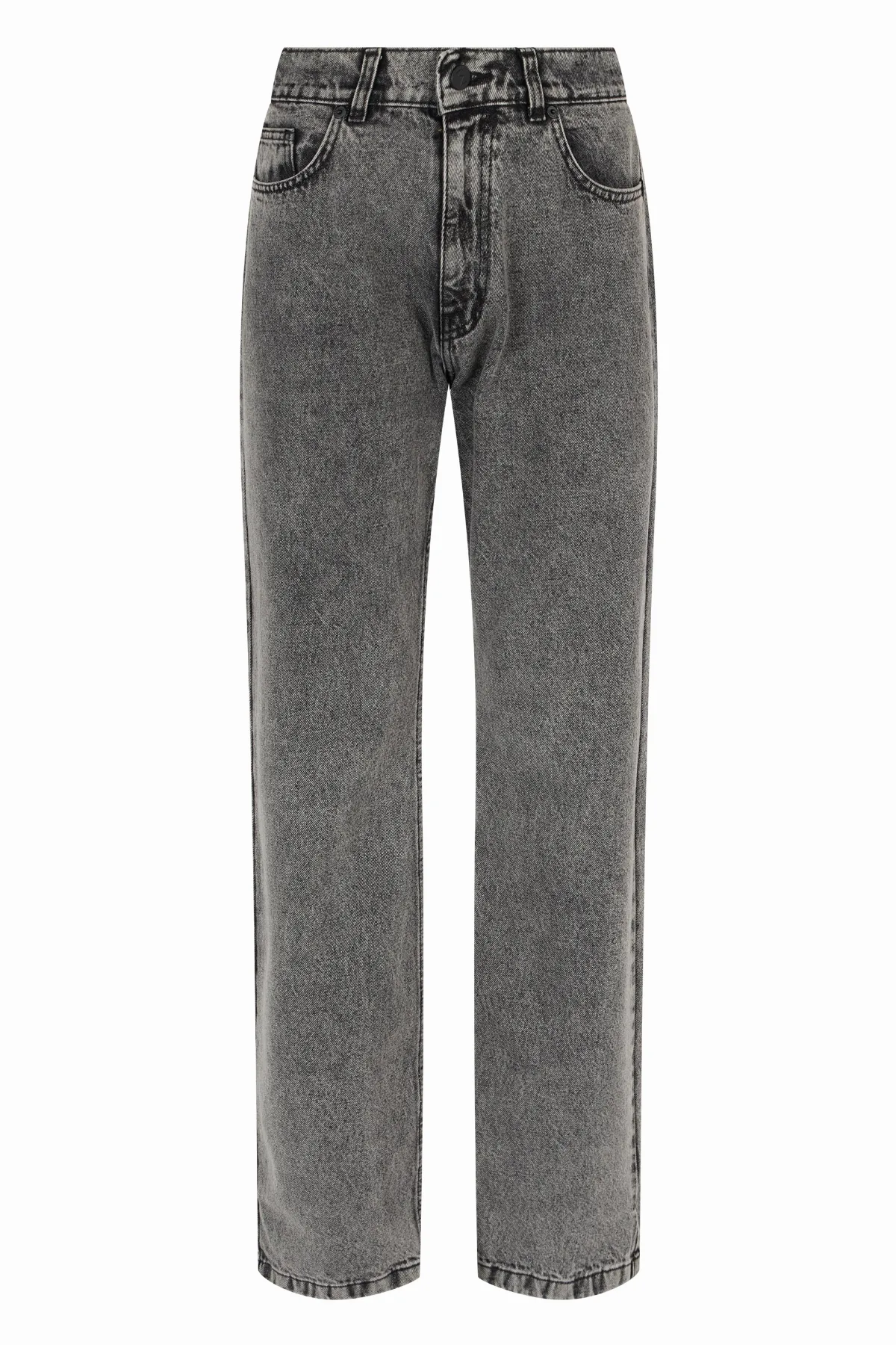 Straight-Leg Cotton Denim Jeans