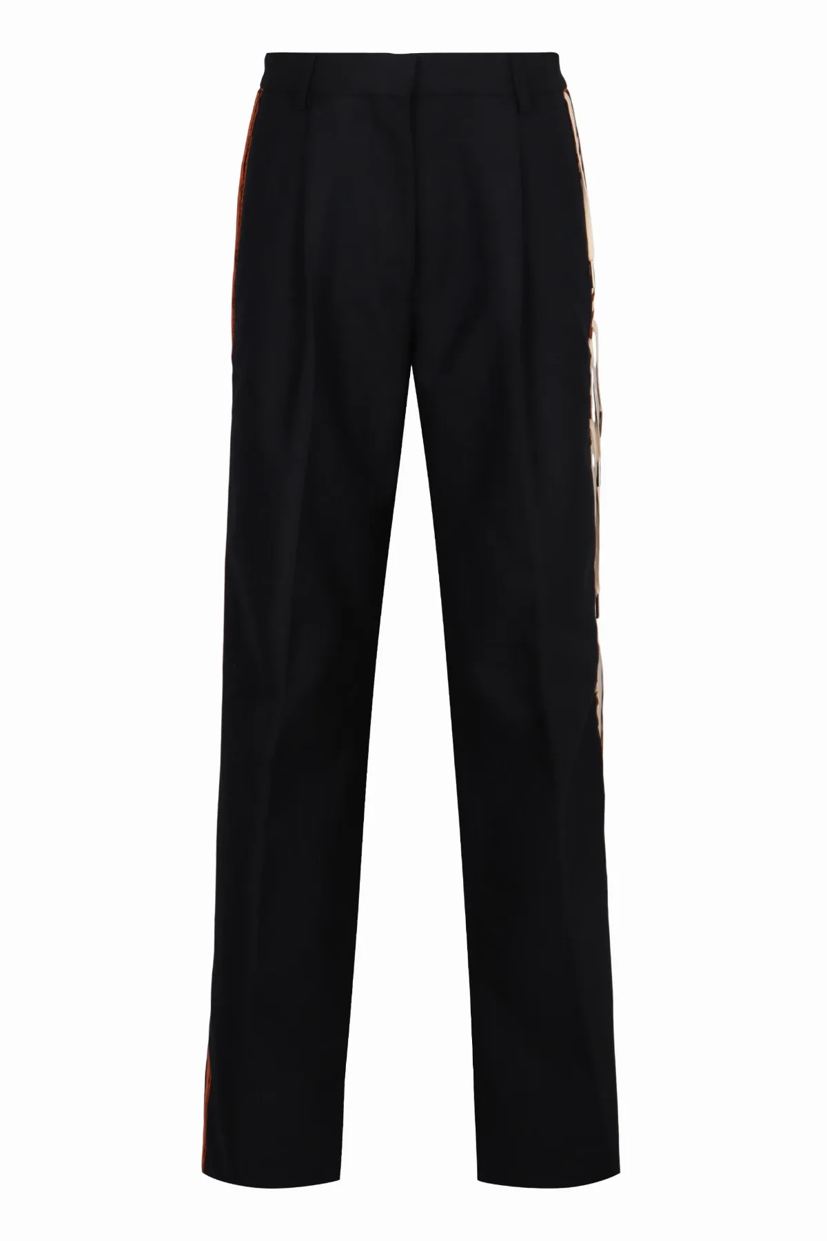 Wool Straight-Leg Trousers by Dries Van Noten