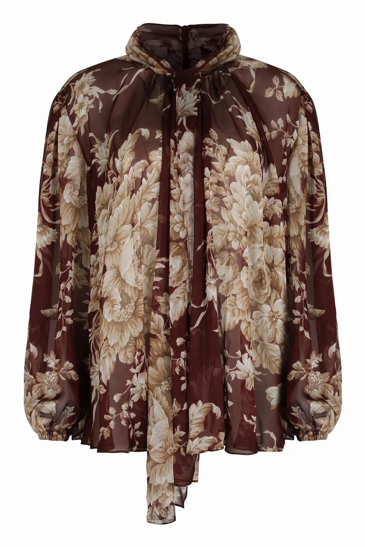 Floral Silk Blouse by Dolce & Gabbana