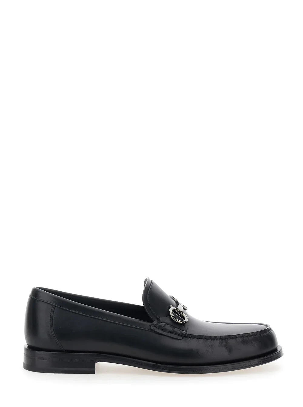 Silver-Tone Hardware Loafer by Ferragamo